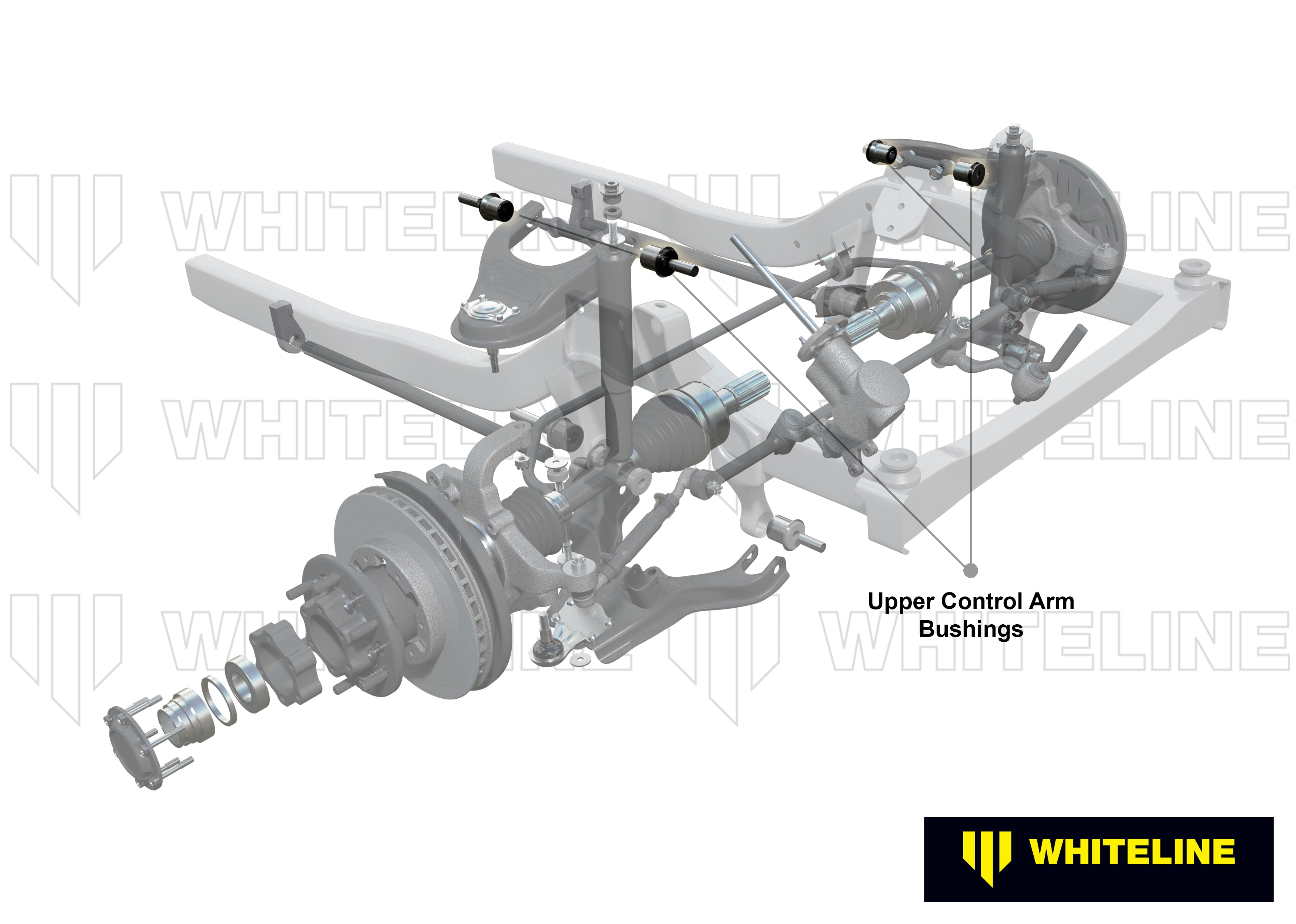 Set bucsi brat suspensie superior Whiteline pentru Chevrolet Colorado / Isuzu D-Max - W53380