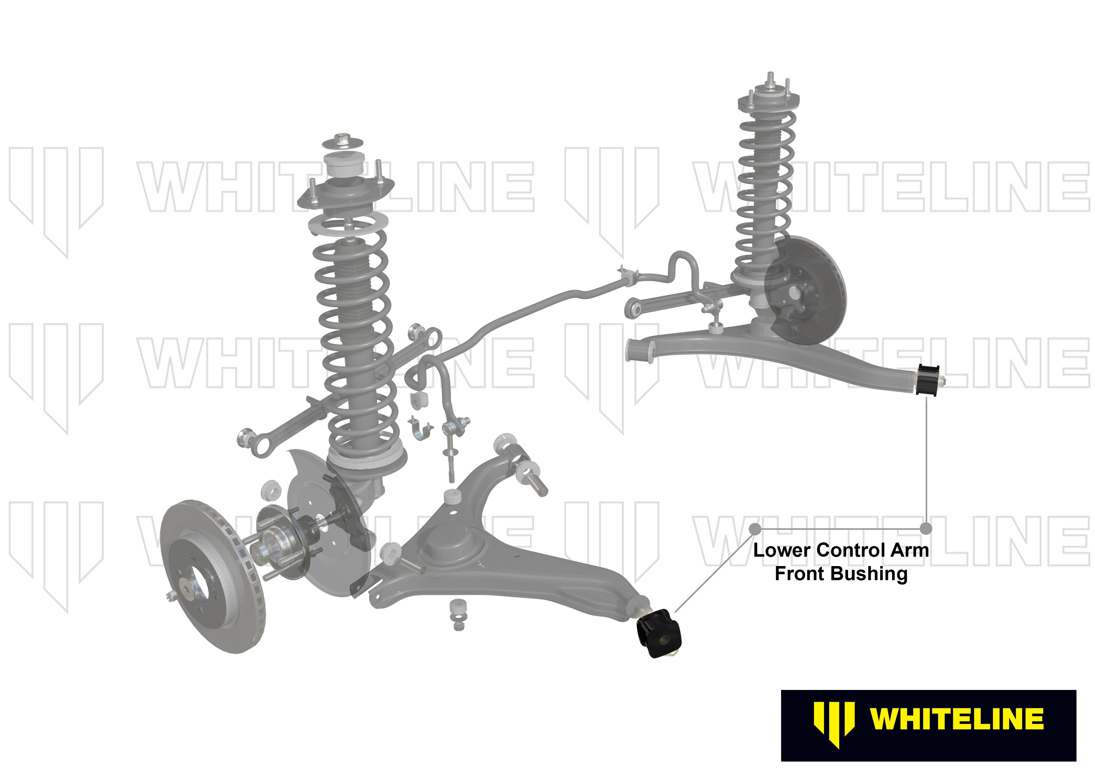 Set bucse brat suspensie inferior fata interior Whiteline pentru Suzuki Swift - W61460