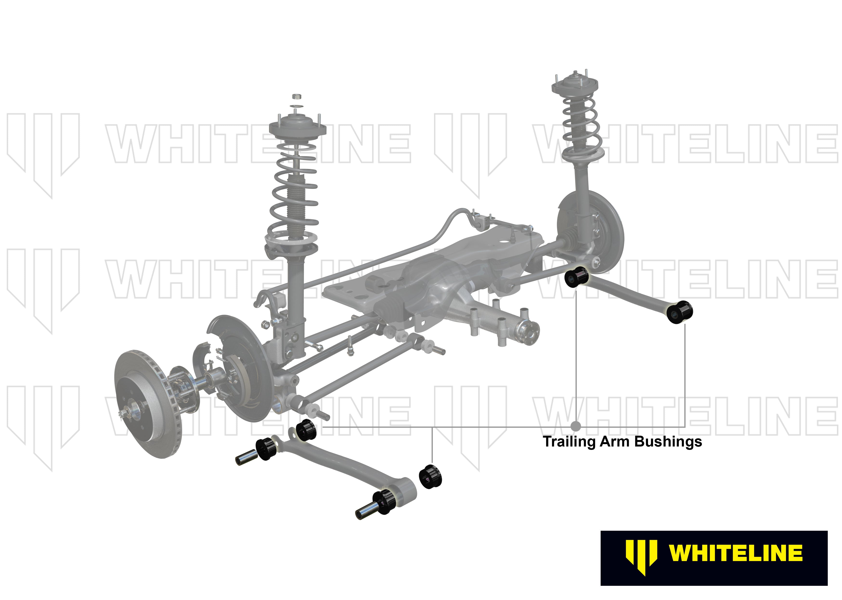 Set bucsi brat longitudinal inferior Whiteline pentru Mazda 323 - W61765
