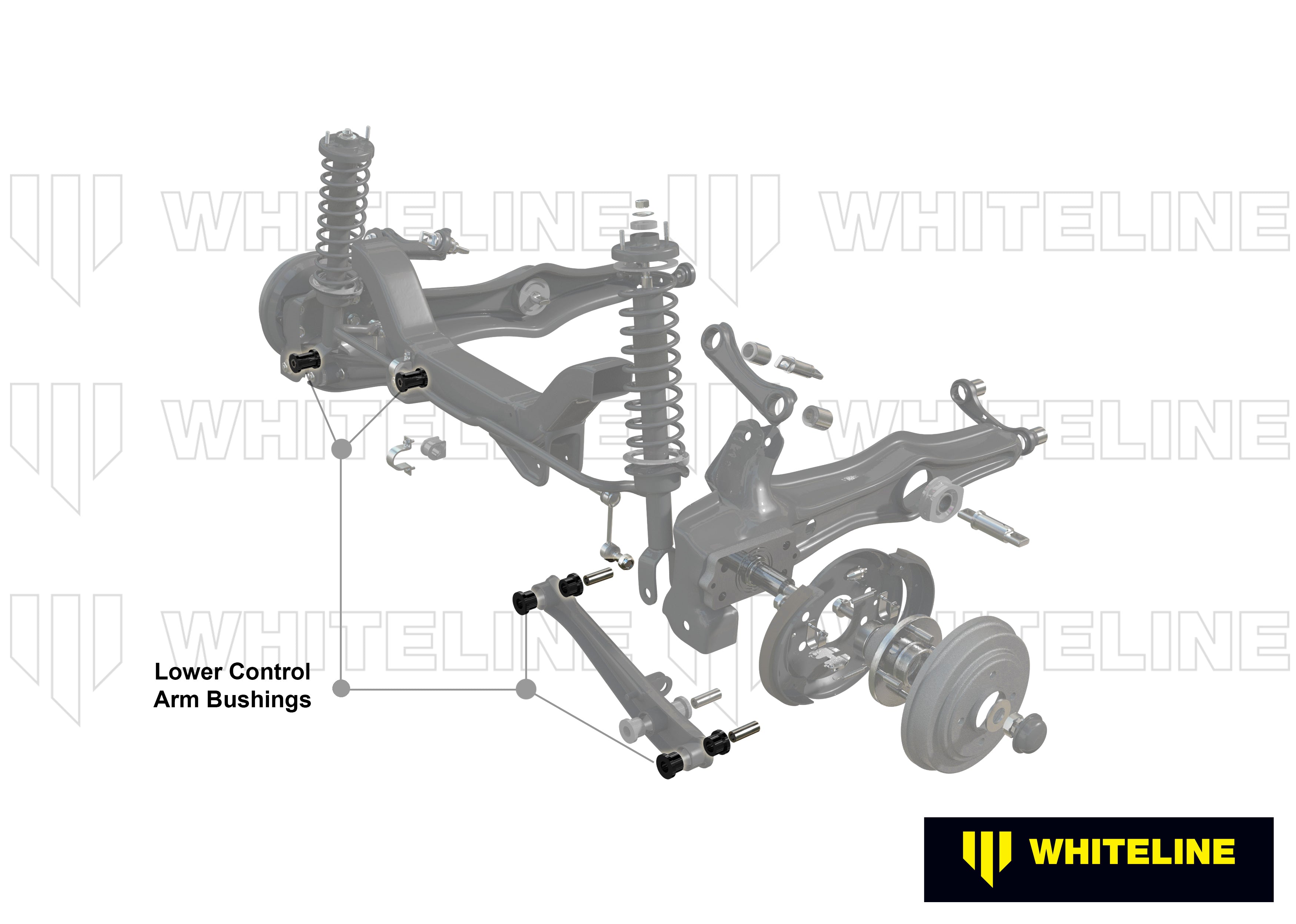 Brat suspensie inferior rear set bucse Whiteline pentru Acura Integra / Honda Integra - W62009