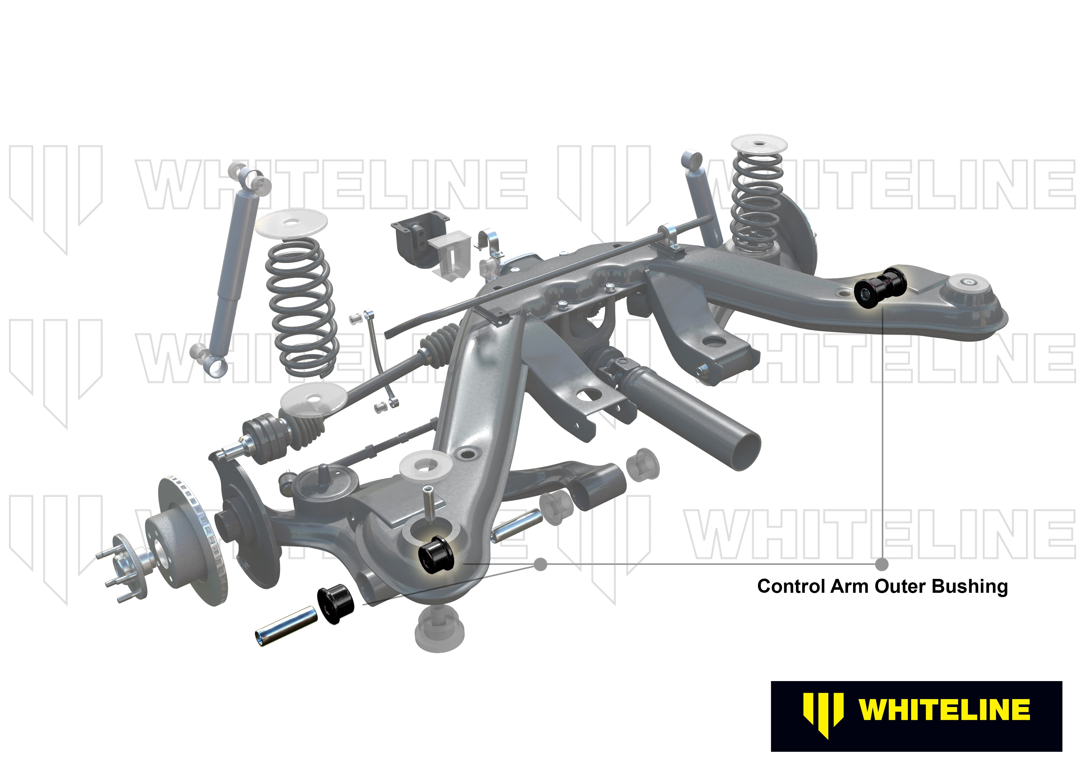 Control arm outer set bucse double offset Whiteline pentru Opel Calibra - W62927