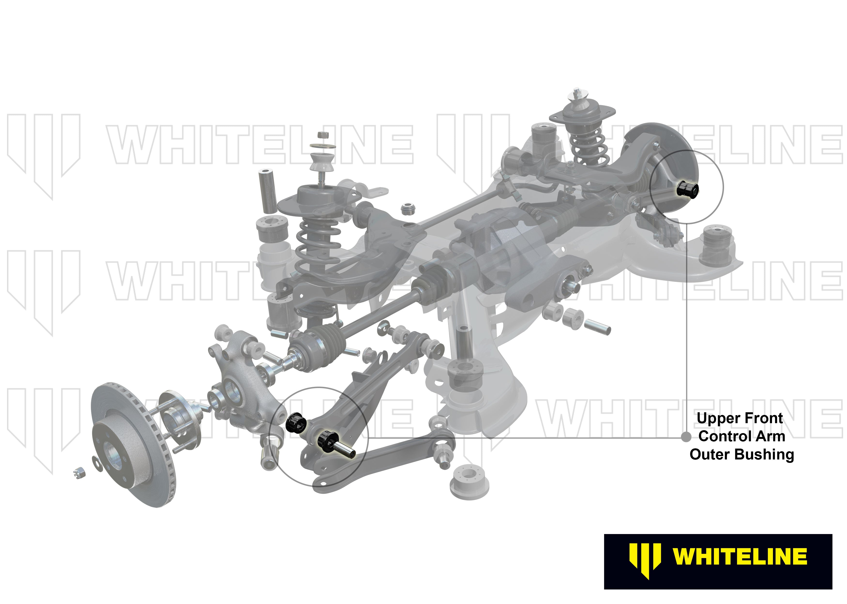 Toe arm outer set bucsi Whiteline pentru Mazda Rx-7 - W63103