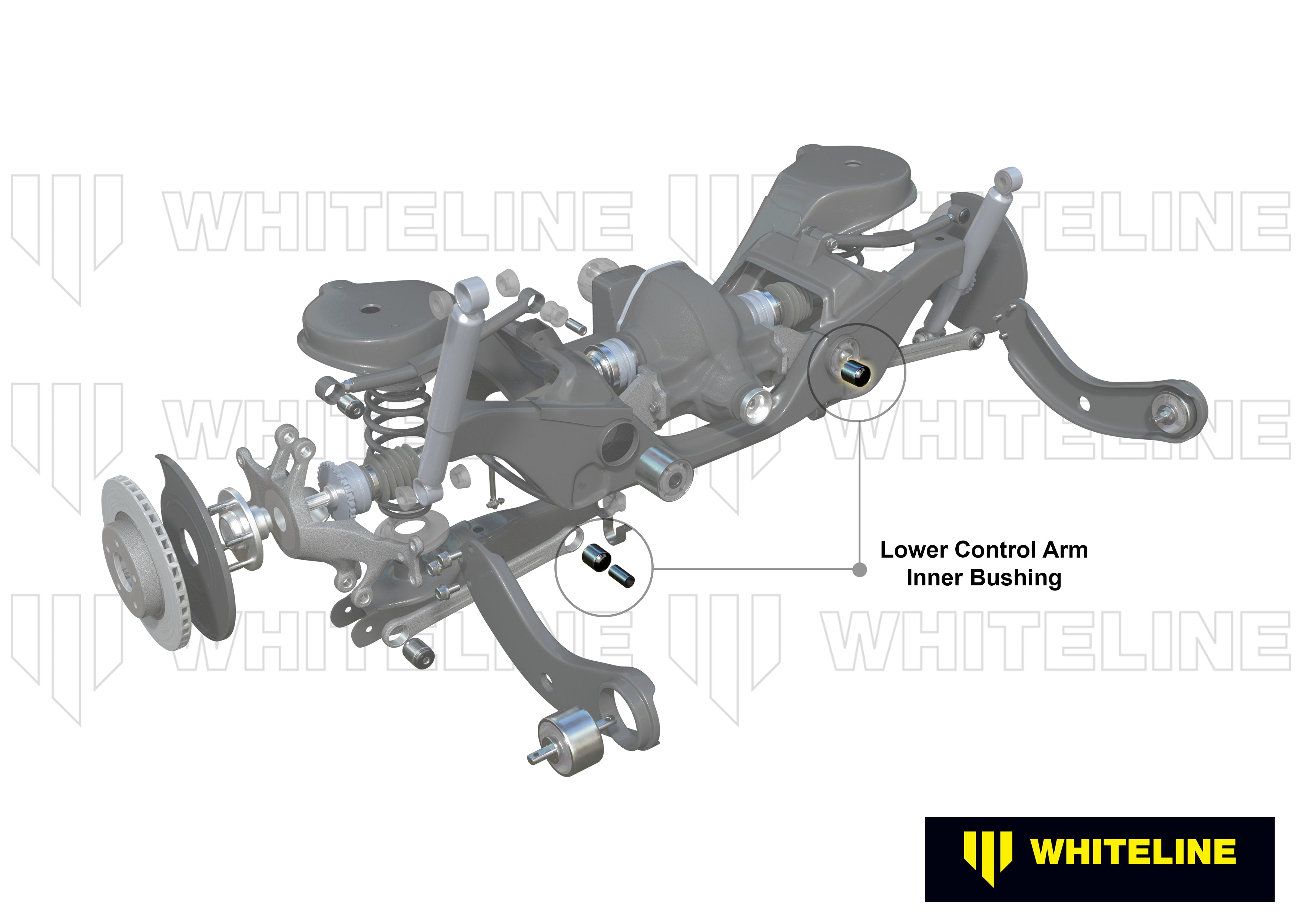 Toe arm inner set bucse Whiteline pentru Mazda Rx-8 - W63392
