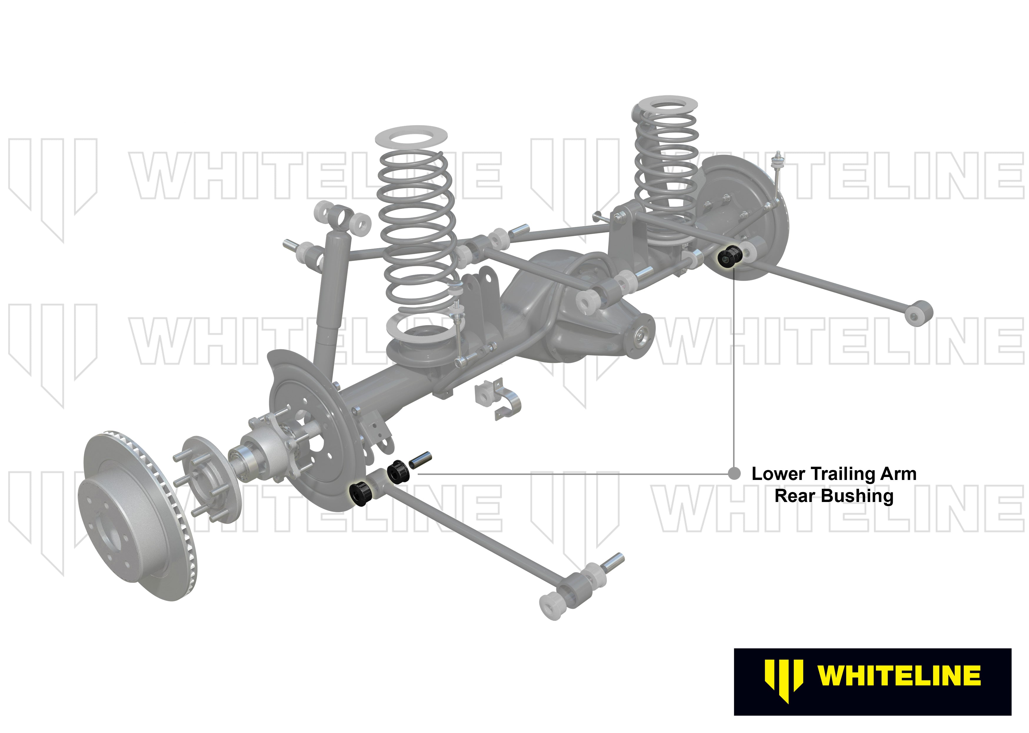 Set bucse brat longitudinal inferior spate Whiteline pentru Jeep Grand Cherokee - W63432