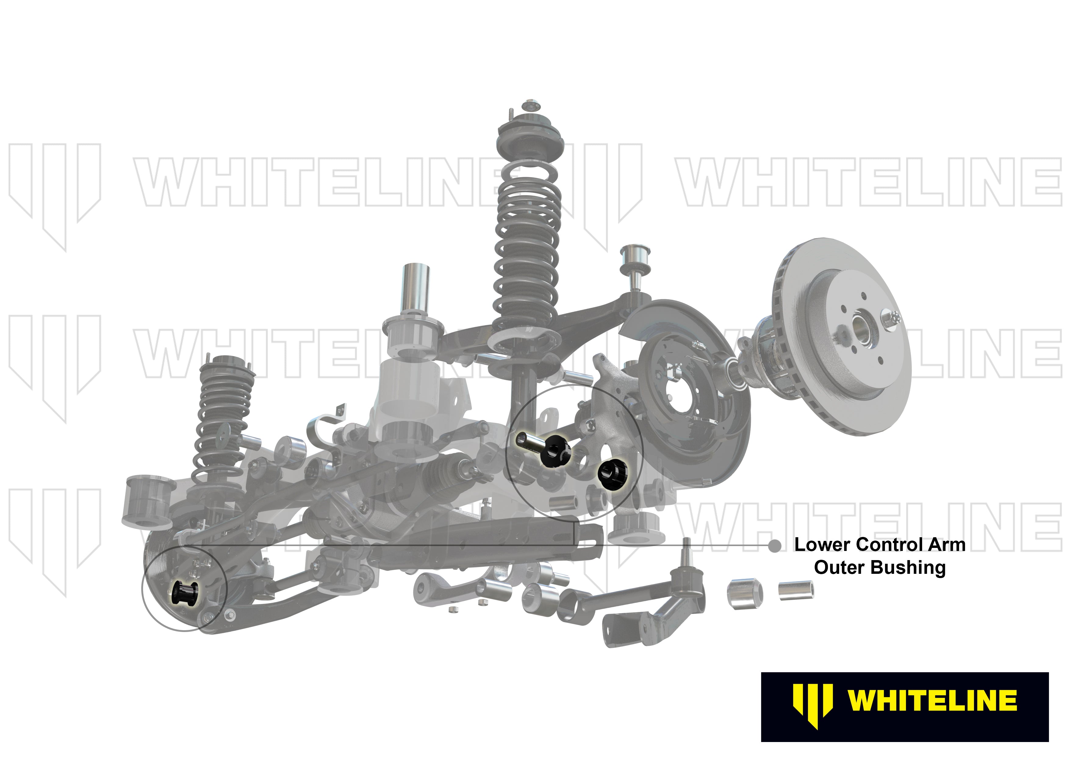 Brat suspensie inferior rear outer set bucse Whiteline pentru Chevrolet Captiva / Opel Antara - W63459