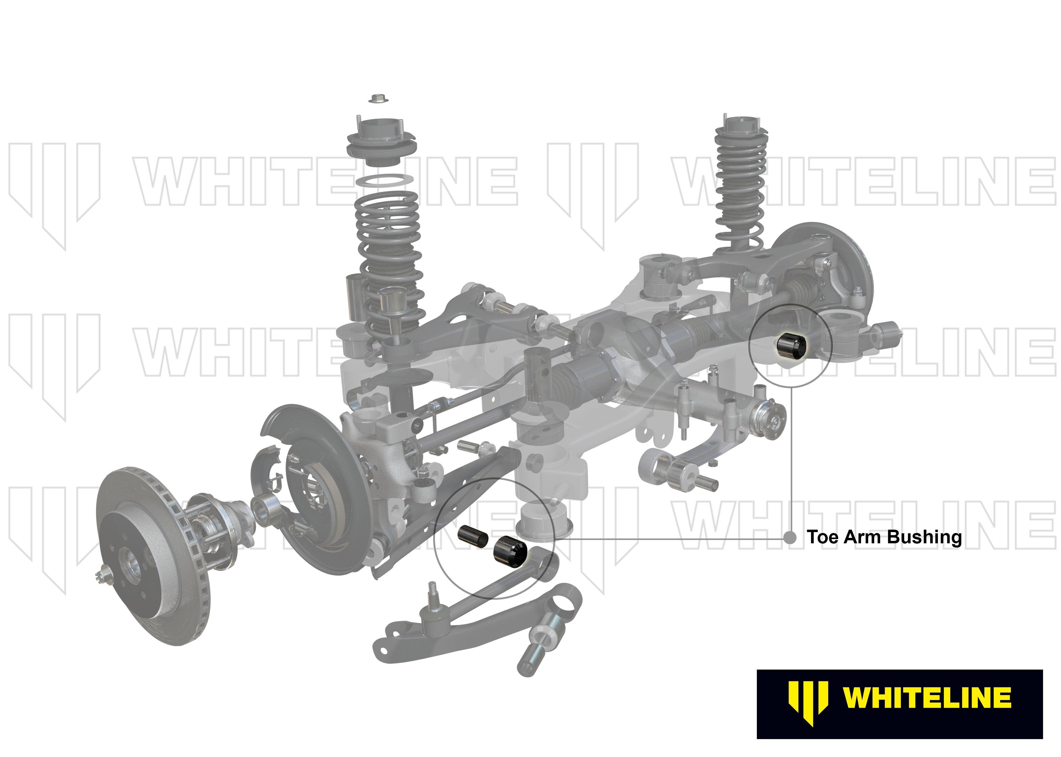 Brat suspensie inferior front inner set bucse Whiteline pentru Toyota Rav 4 - W63472