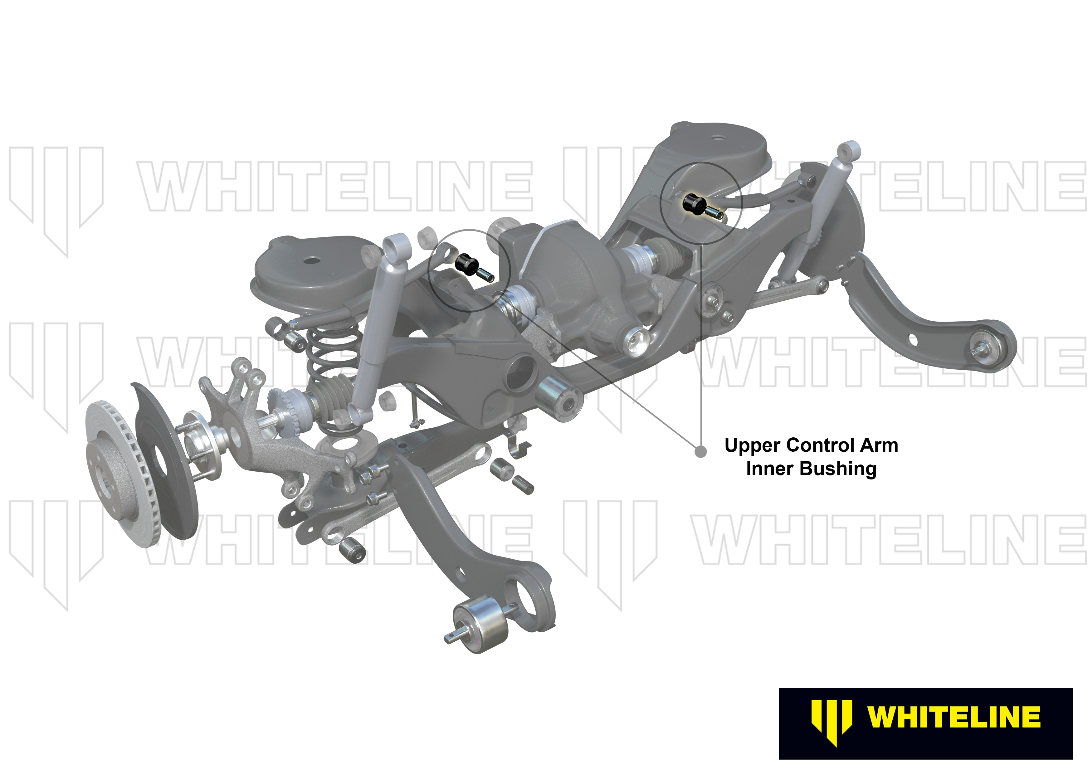 Set bucse brat suspensie superior interior Whiteline pentru Audi A3 / Seat Leon / Skoda Octavia / Vw Golf - W63578