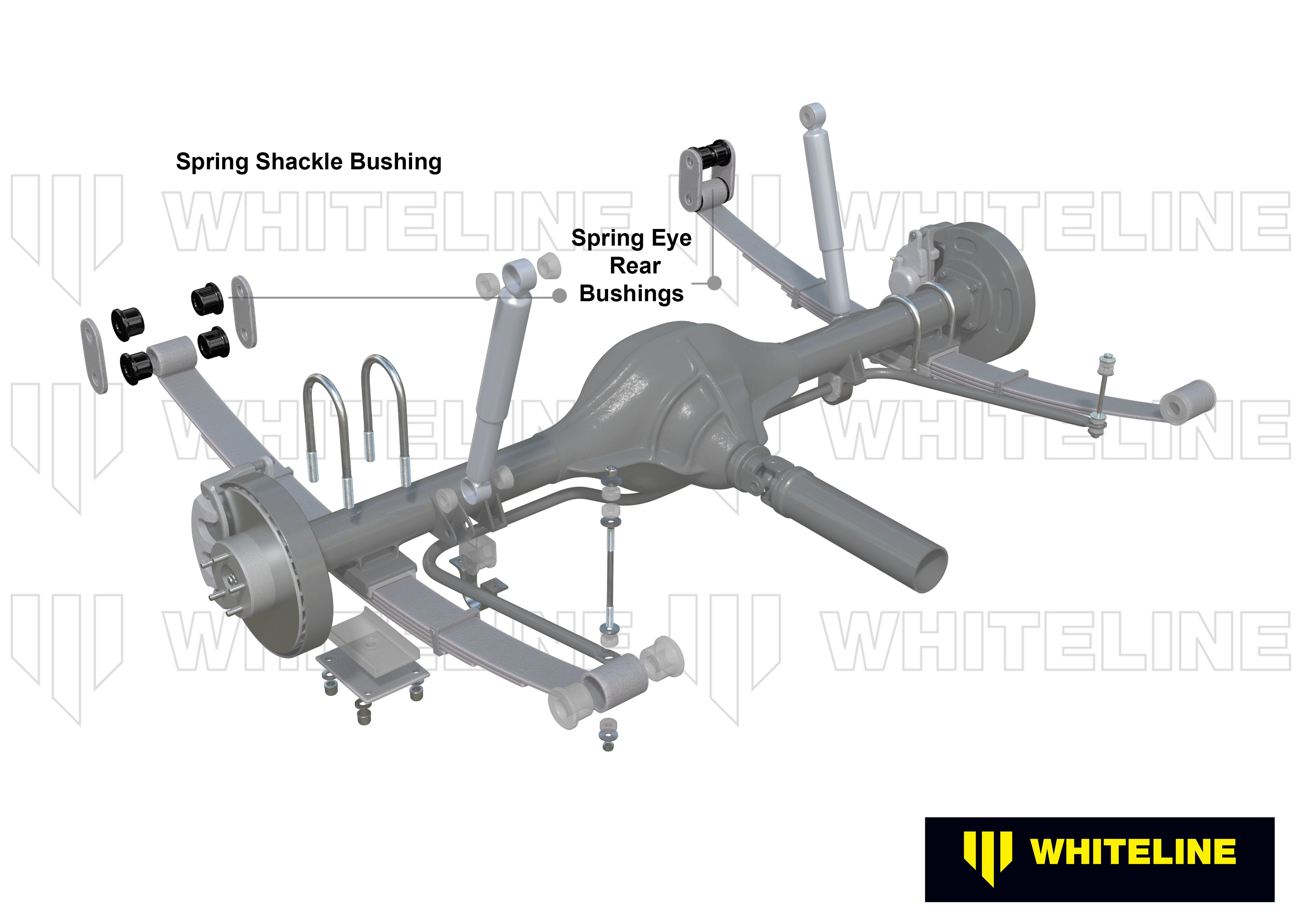 Set bucsi si cercei arc lamelar (spate) Whiteline pentru Nissan Navara - W71060