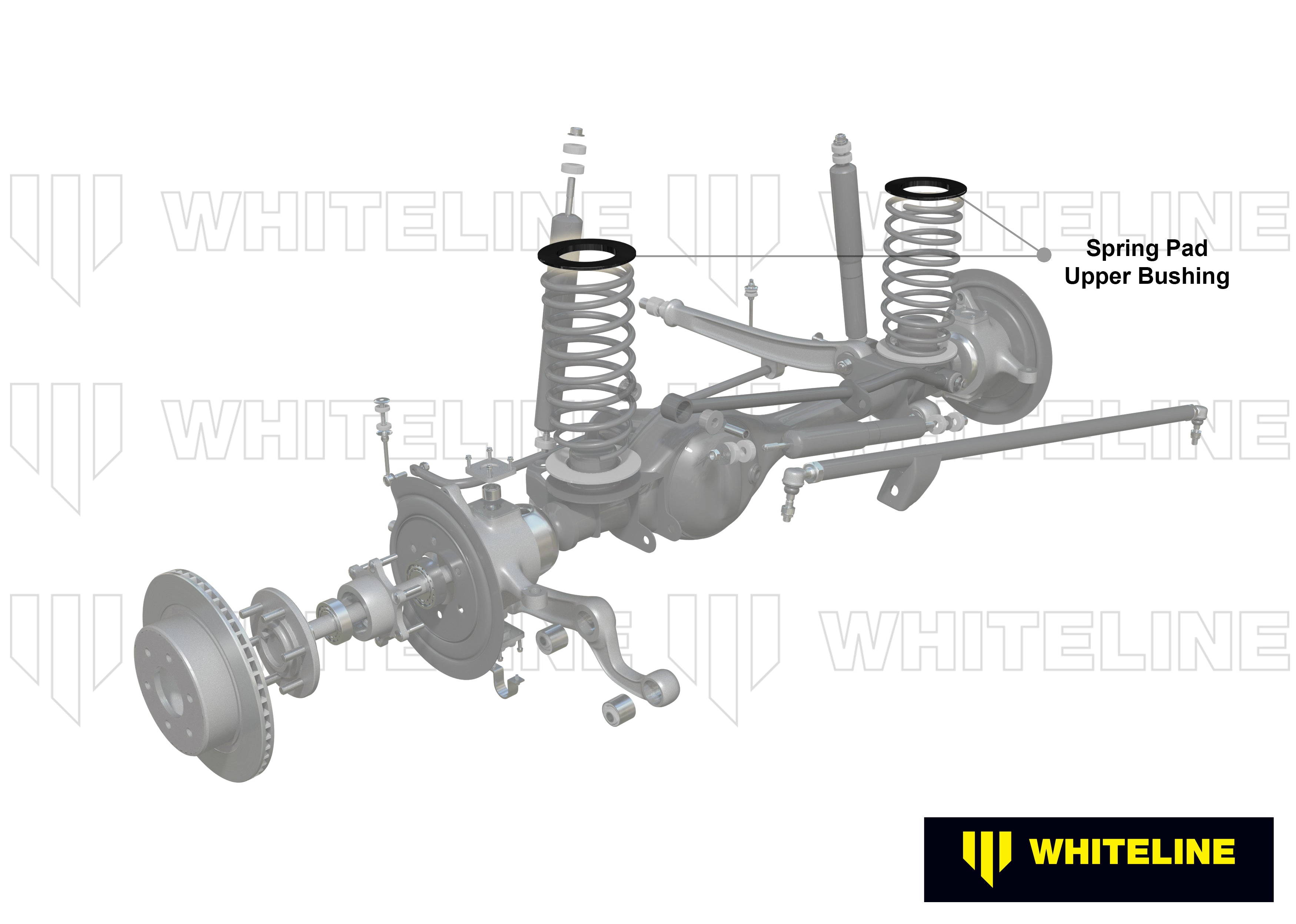 Set inele izolatoare arc suspensie Whiteline pentru Toyota 4 Runner / Universal Products Coil Spring Pad - Bushings - W73404