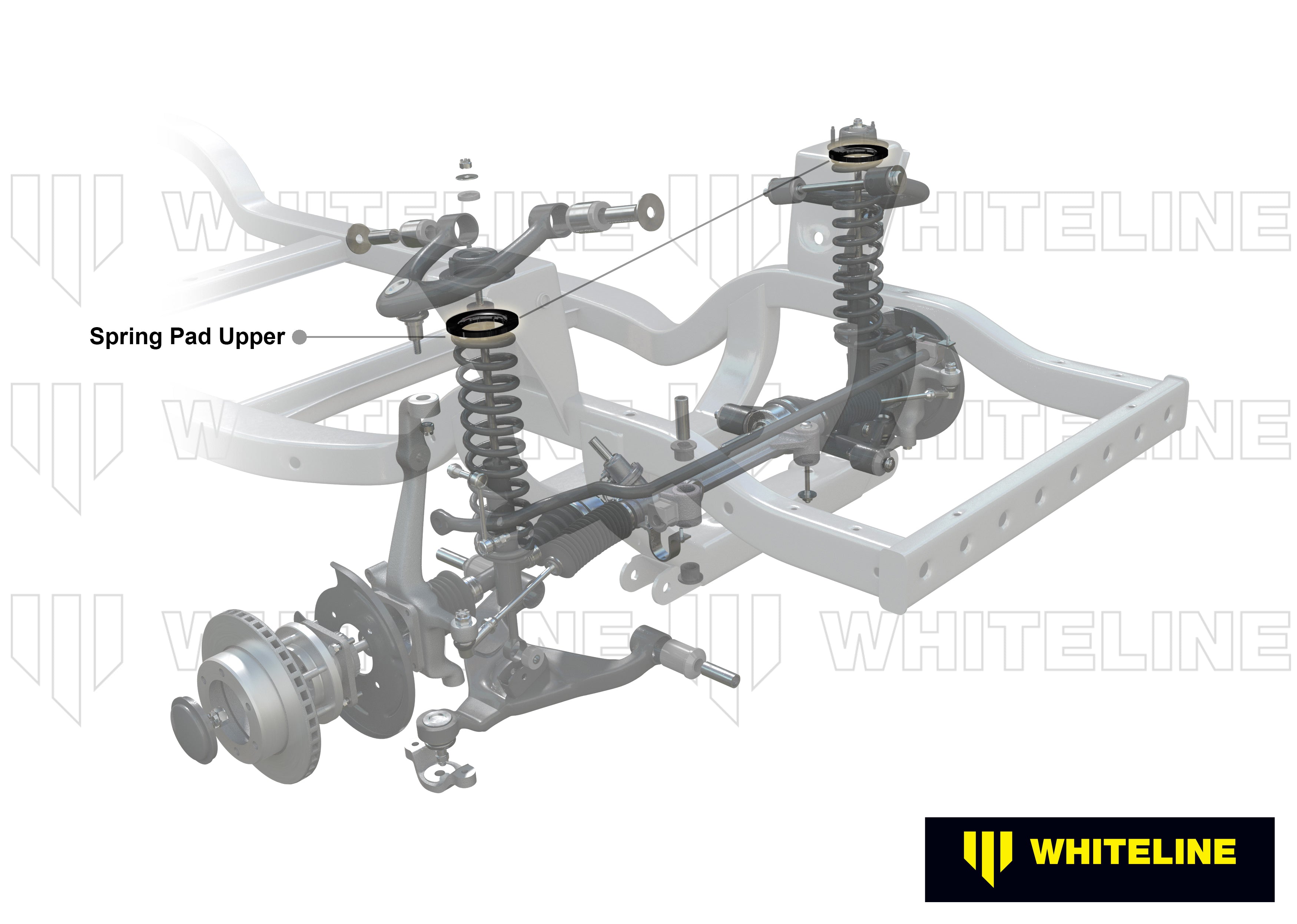 Set inele izolatoare arc suspensie Whiteline pentru Lexus Lx / Toyota Land Cruiser - W73409