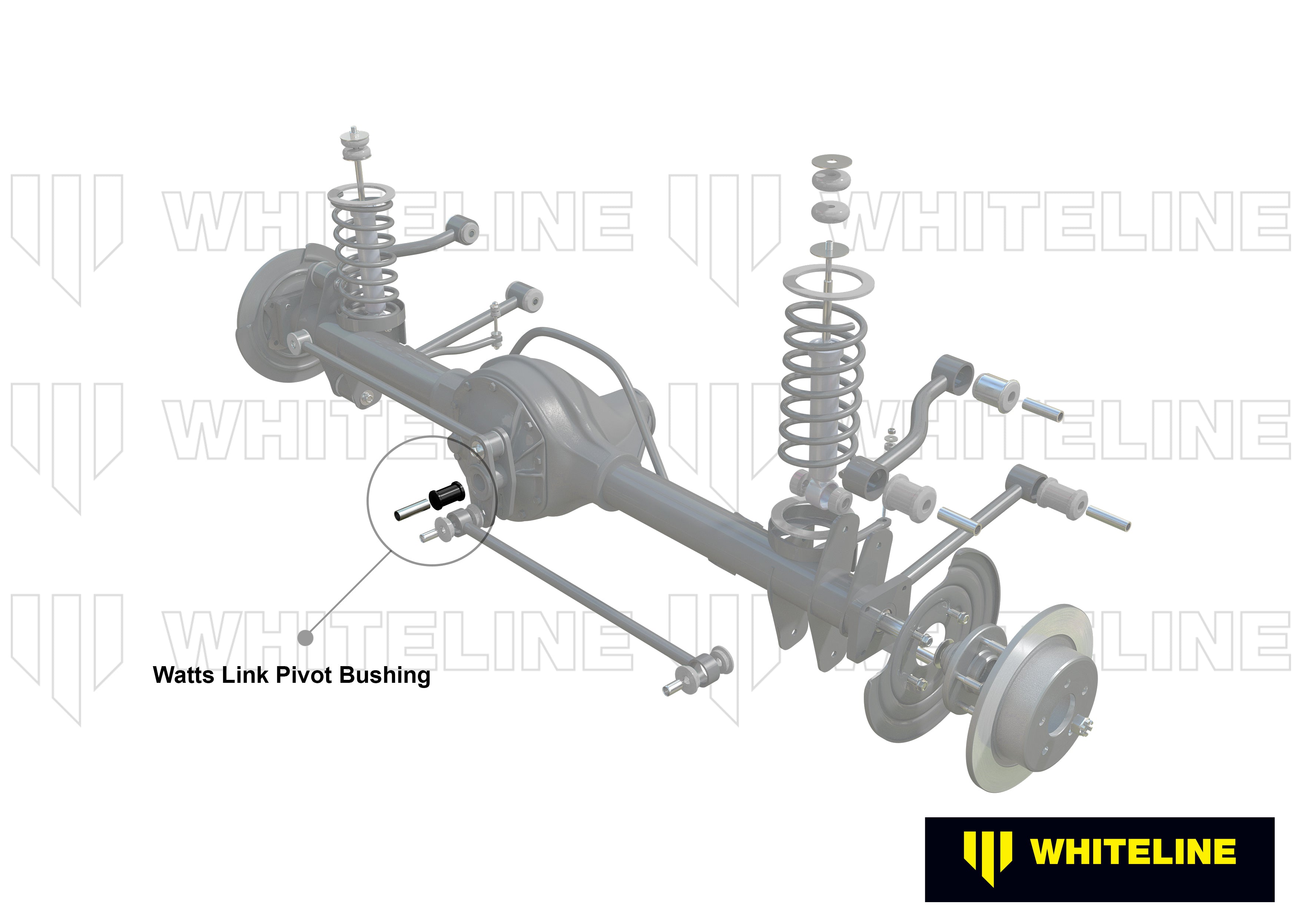 Watts link pivot set bucse Whiteline pentru Ford Ltd - W81039A