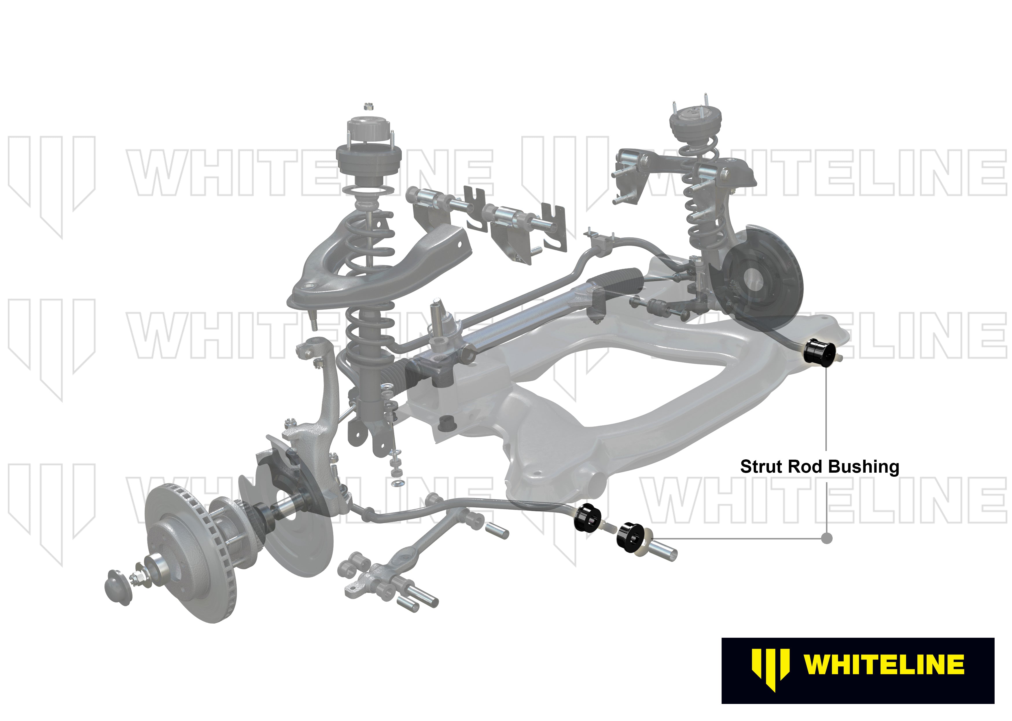 Set bucse brat tensor sasiu Whiteline pentru Honda Civic - W82151