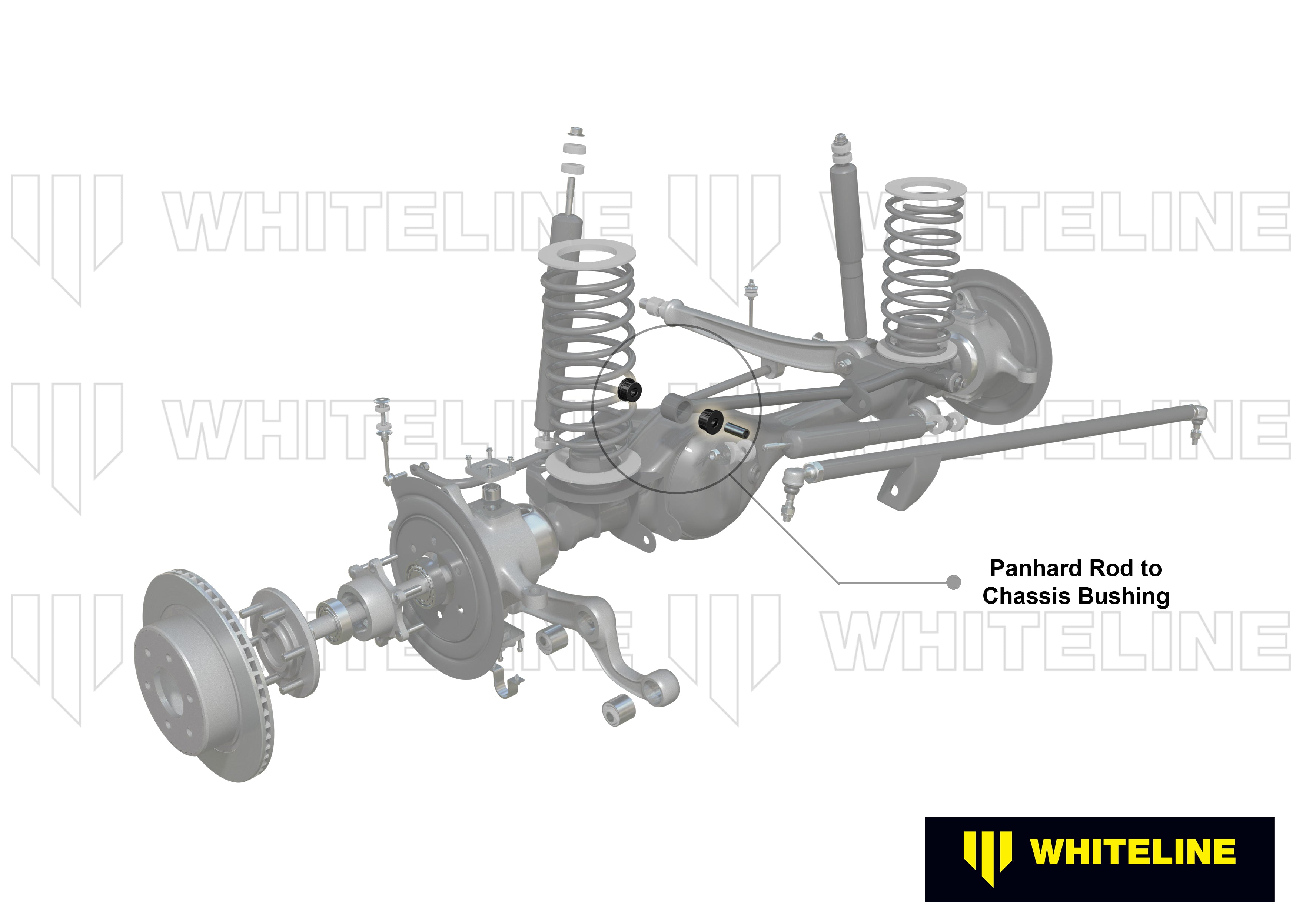 Bara panhard to chassis bearing kit Whiteline pentru Nissan Patrol - W83098