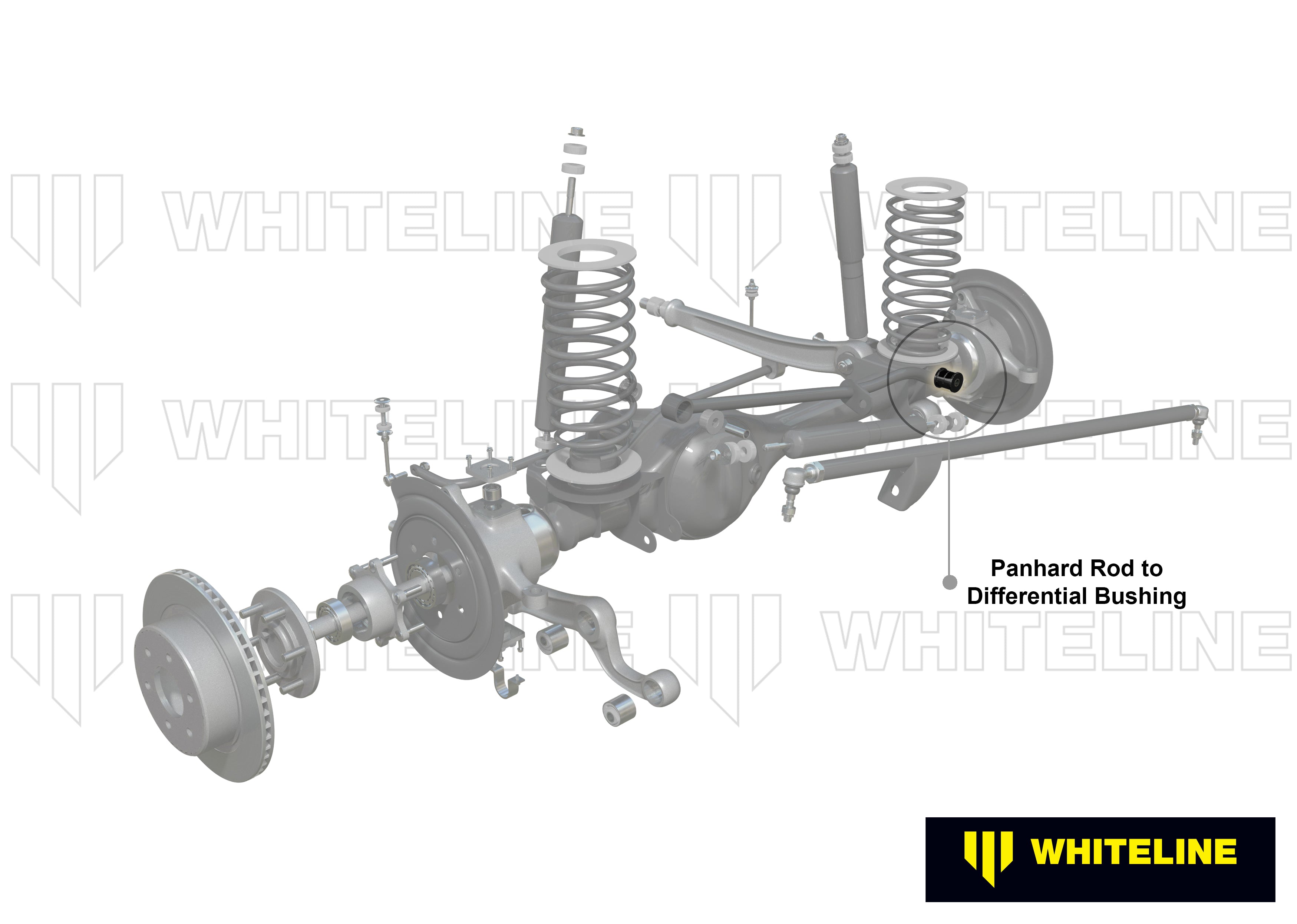 Set bucse bara panhard spre diferential Whiteline pentru Nissan Patrol - W83386