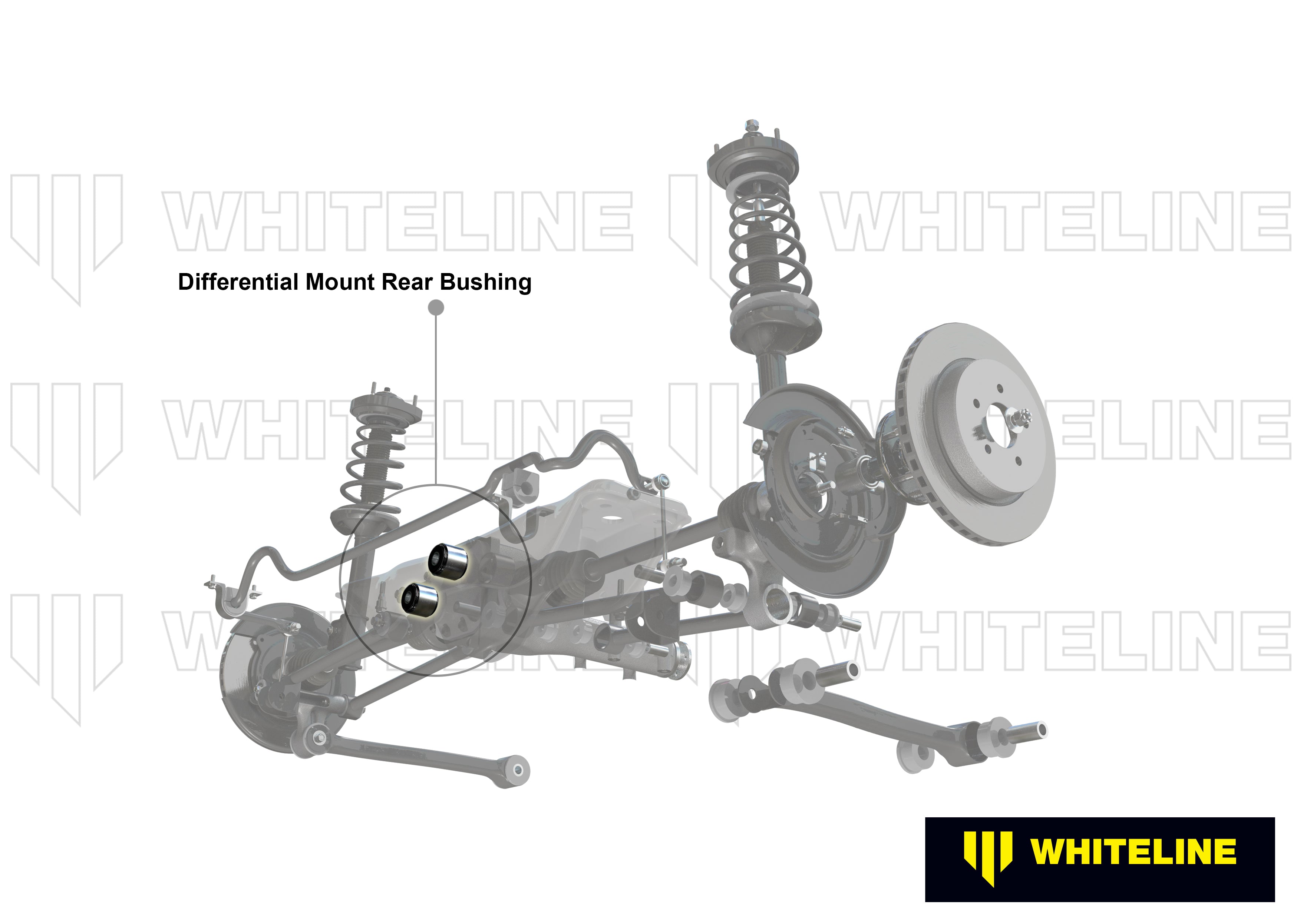 Set bucsi suport diferential spate Whiteline pentru Subaru Forester - W91380