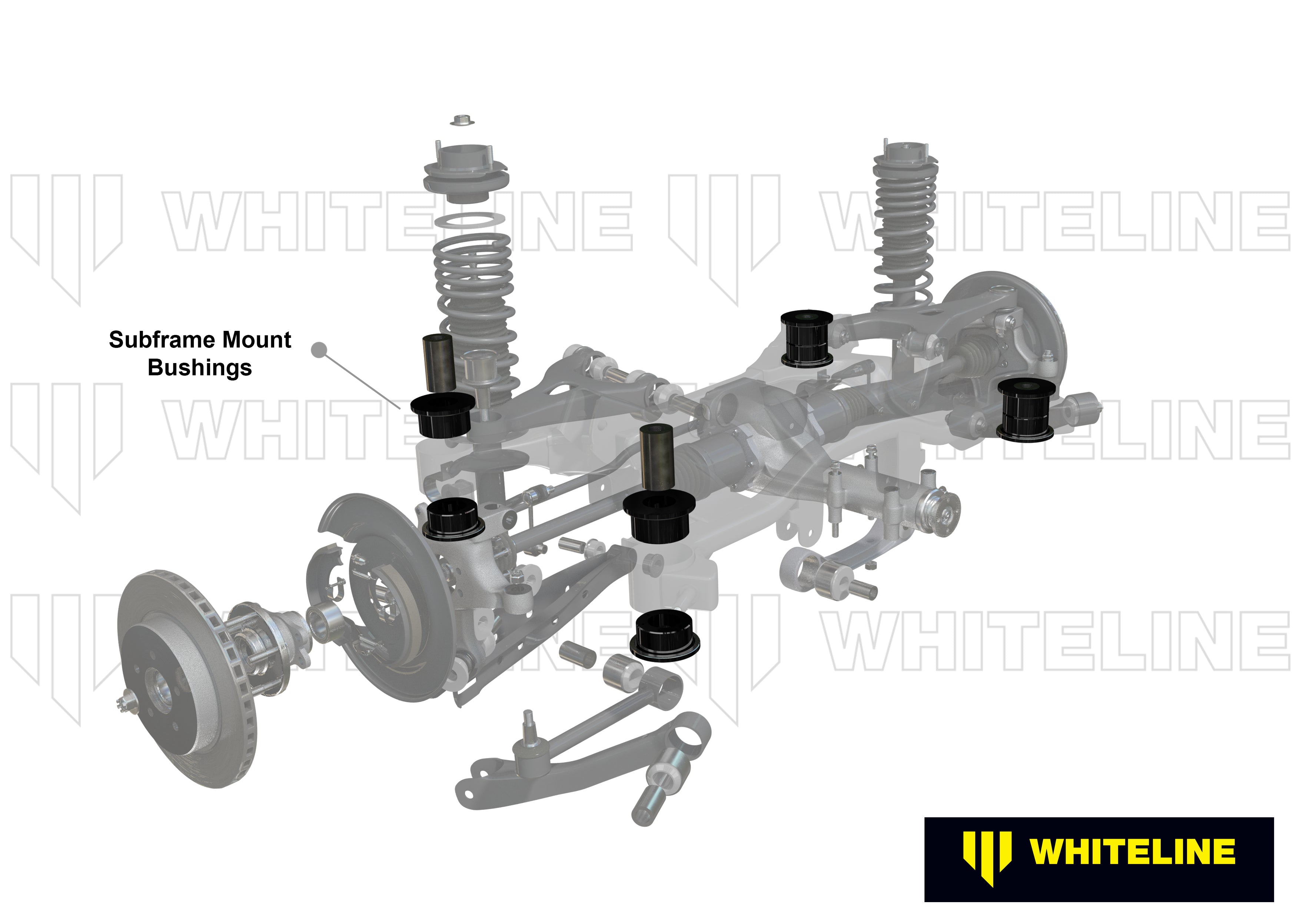 Set bucse punte (subframe) Whiteline pentru Chrysler 300C / Dodge Challenger - W93343