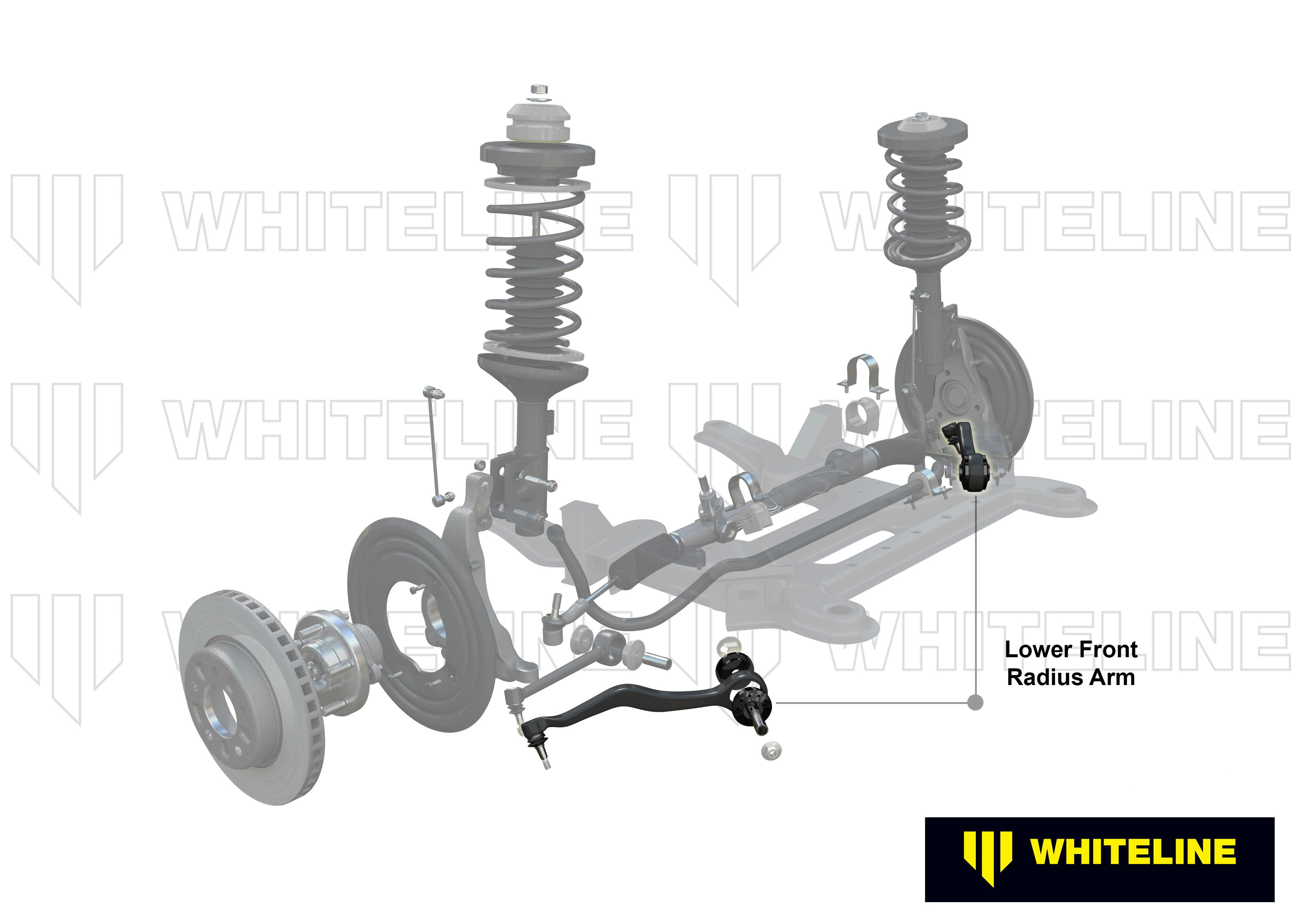 Brat tensiune inferior complet left Whiteline pentru Chevrolet Camaro - WA386L