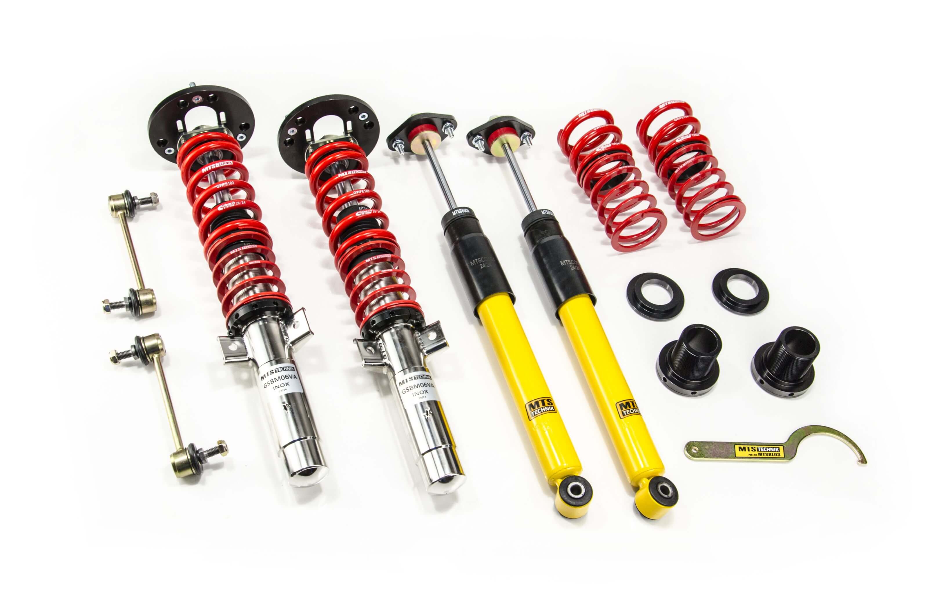 Suspensie Reglabila Coilover MTS Technik Stance pentru BMW 3 (E46), 3 Compact (E46) si altele - XMTSGWBM100-S