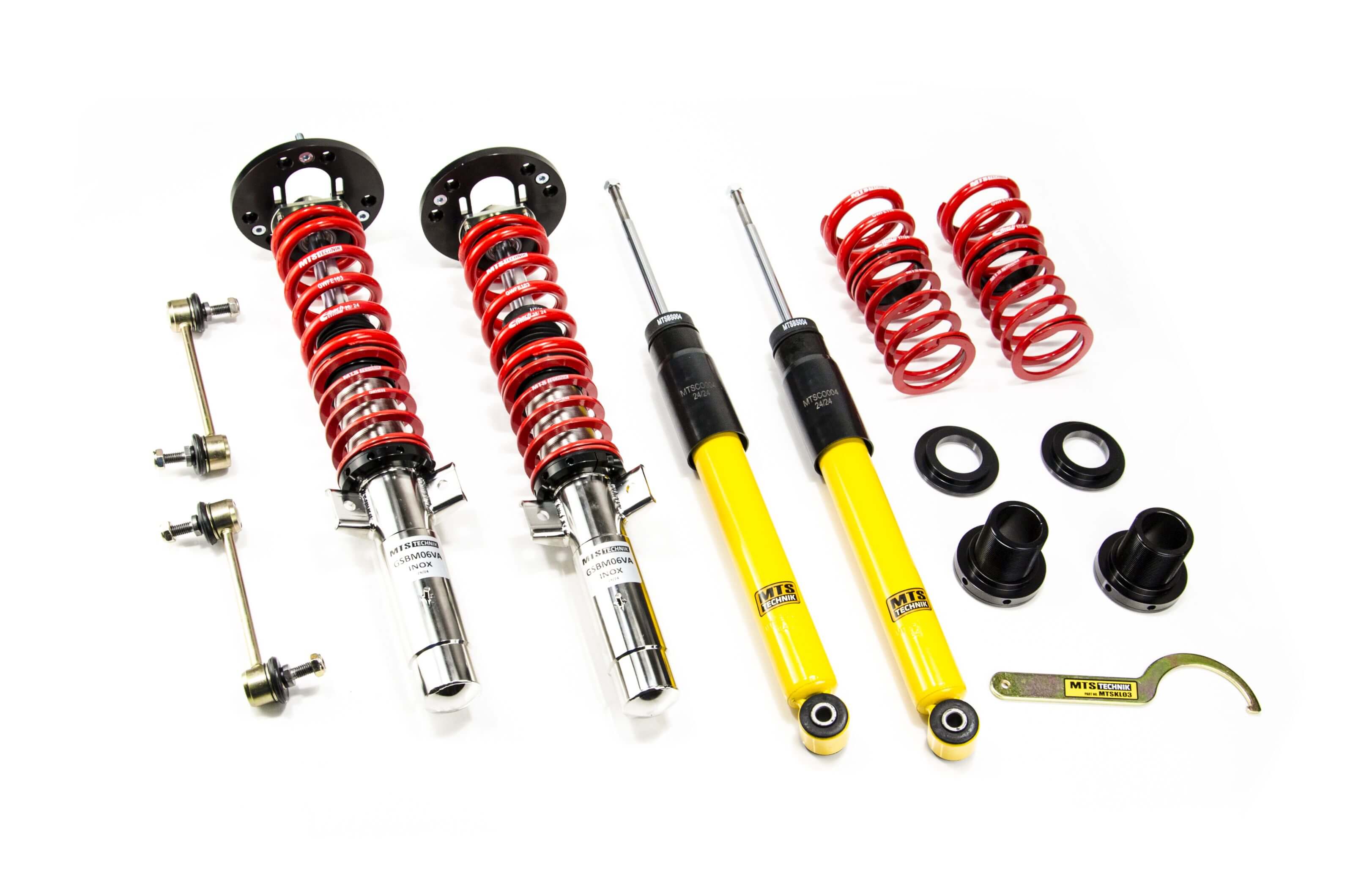 Suspensie Reglabila Coilover MTS Technik Stance pentru BMW 3 (E46), 3 Compact (E46) si altele - XMTSGWBM118-S