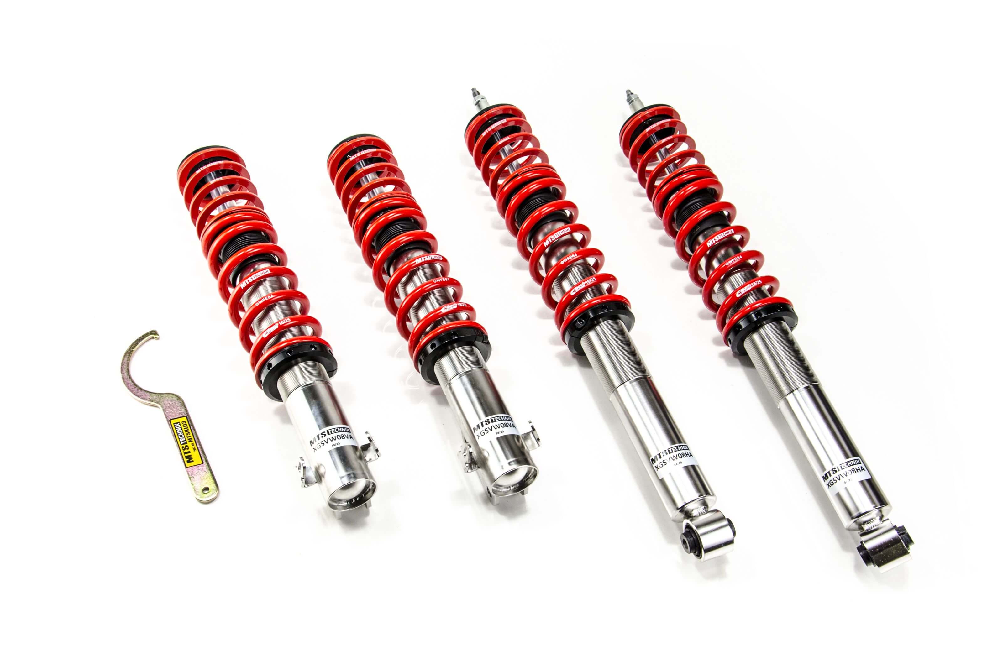 Suspensie Reglabila Coilover MTS Technik Stance pentru Seat TOLEDO I (1L) / Volkswagen CORRADO (53I), GOLF II (19E/1G1) si altele - XMTSGWVW08-S