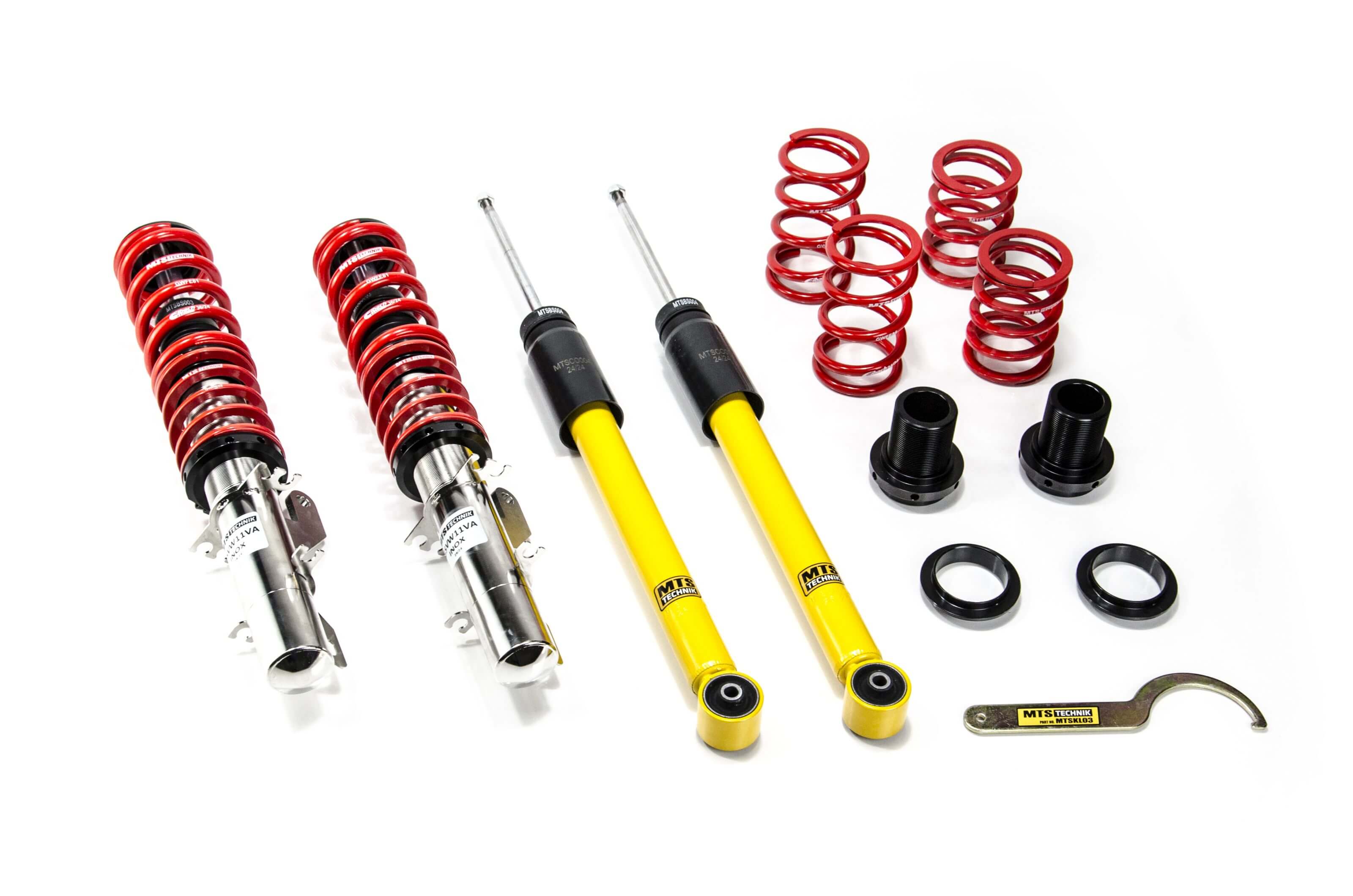 Suspensie Reglabila Coilover MTS Technik Stance pentru Audi A3 (8L), TT (8N) / Seat LEON (1M), TOLEDO II (1M) si altele - XMTSGWVW10-S