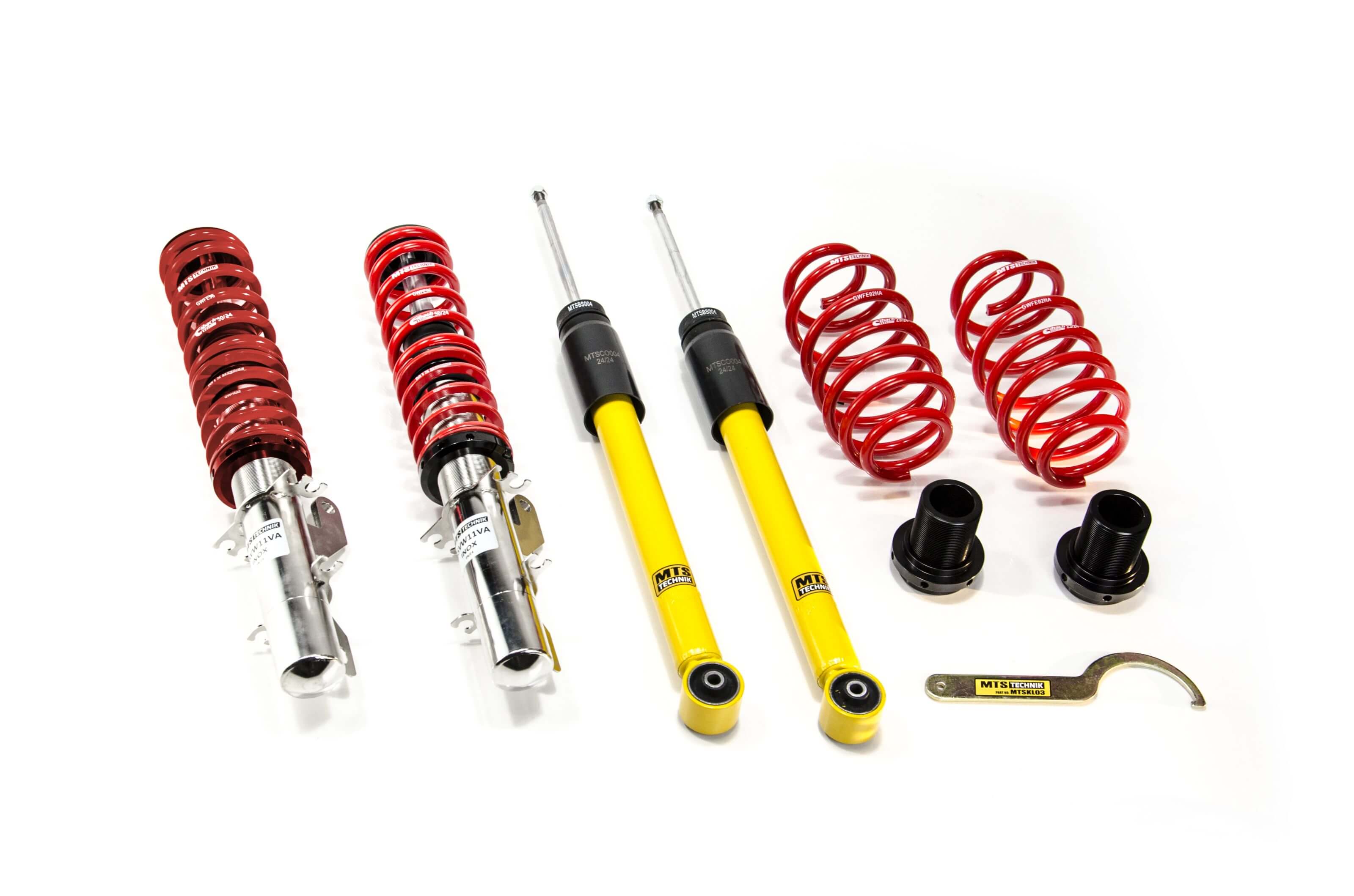 Suspensie Reglabila Coilover MTS Technik Street pentru Audi A3 (8L), TT (8N) / Seat LEON (1M), TOLEDO II (1M) si altele - XMTSGWVW10