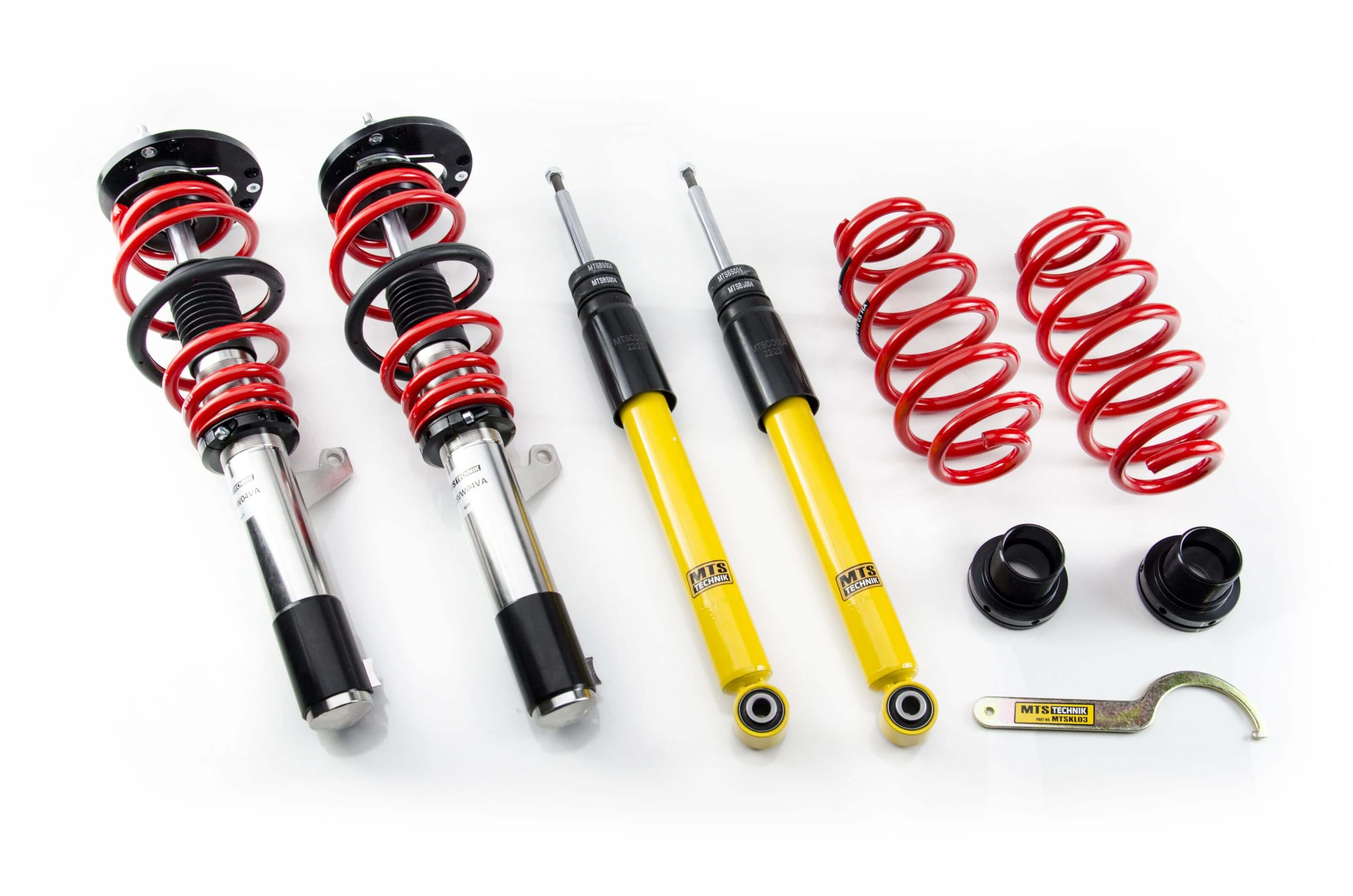 Suspensie Reglabila Coilover MTS Technik Street pentru Audi A3 (8P), A3 Convertible (8P) / Seat ALTEA (5P), ALTEA XL (5P) si altele - XMTSGWVW92