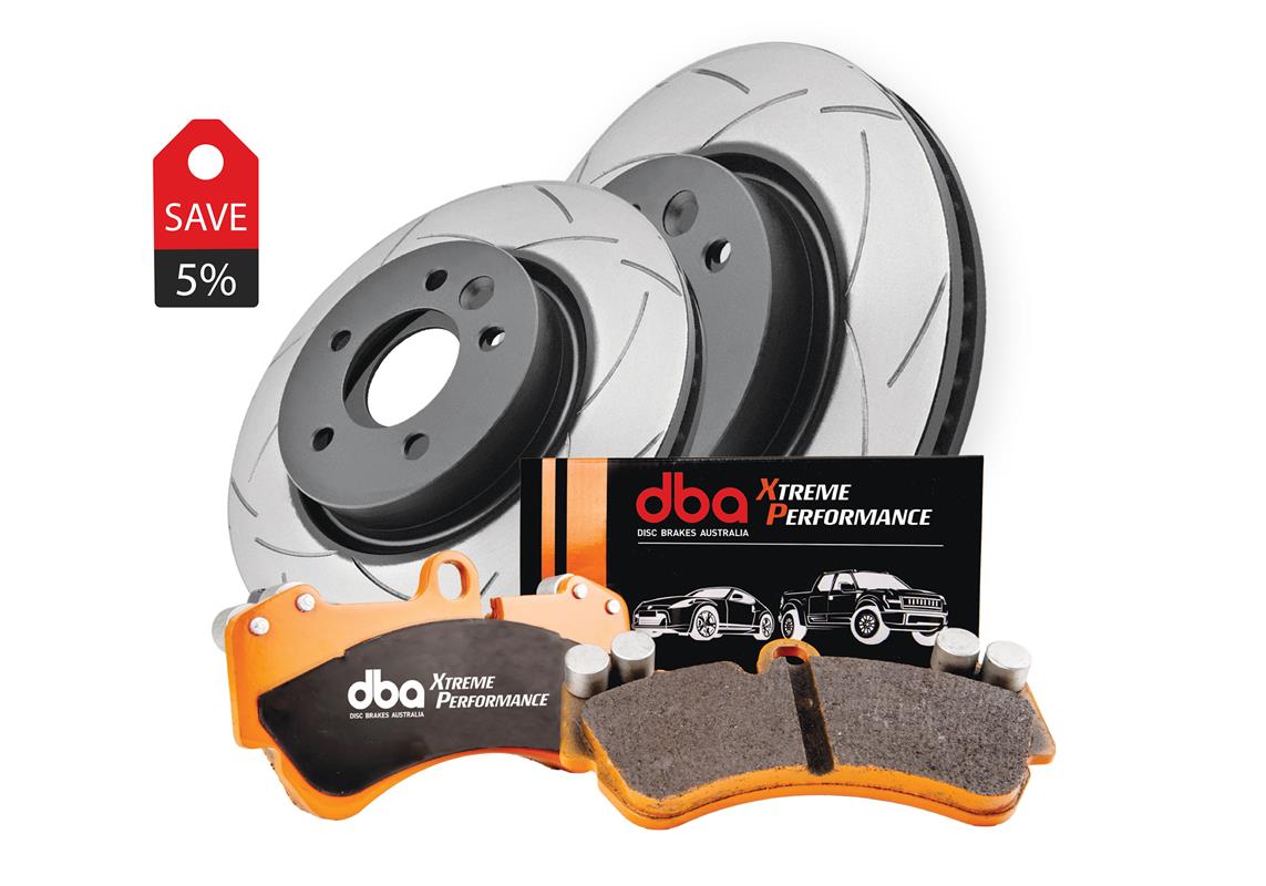 Placute Frana DBA Brake Kit 4000 Series T3 Slotted & Xtreme Performance (2x DBA42965S + DB2064XP) Spate Abarth/Fiat/Mazda DBA42965S-2064XP