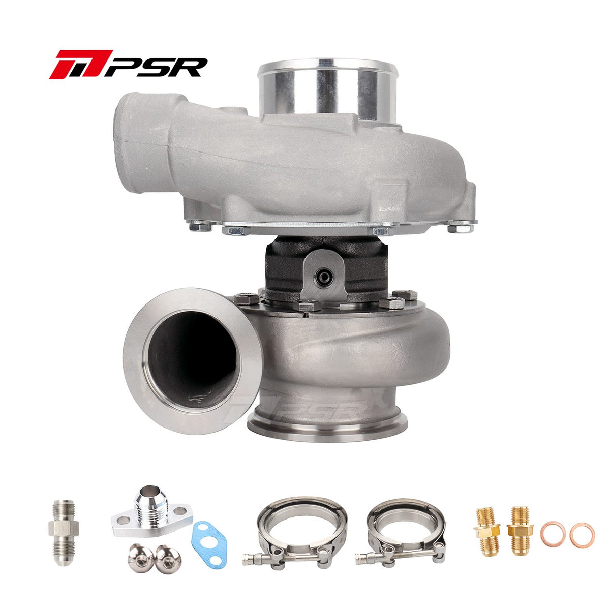 Turbina Pulsar PSR3582 compact rulment dublu inox V-BAND intrare, V-BAND iesire, 0.64A/R