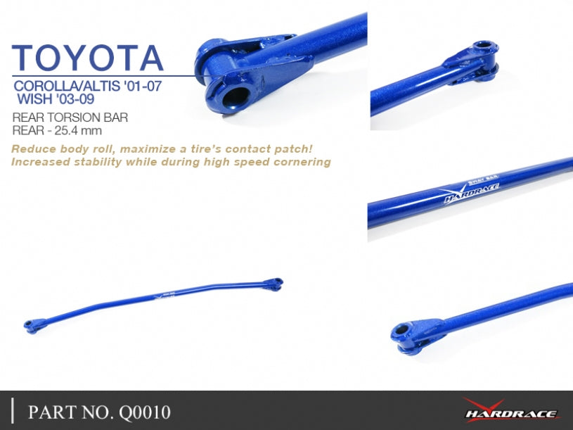 Bara de torsiune spate Hardrace pentru Toyota Corolla - Q0010