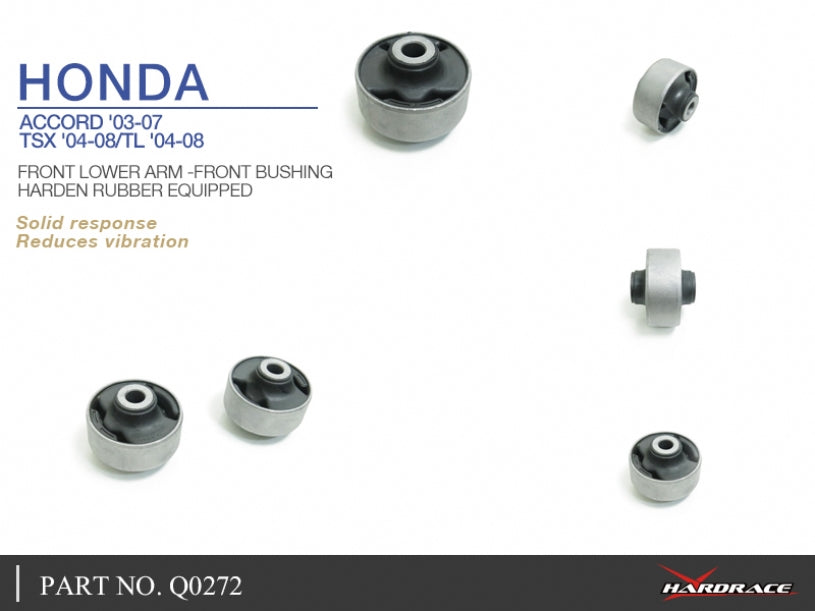 Set bucse brat suspensie inferior fata, capat fata Hardrace pentru Honda Accord - Q0272