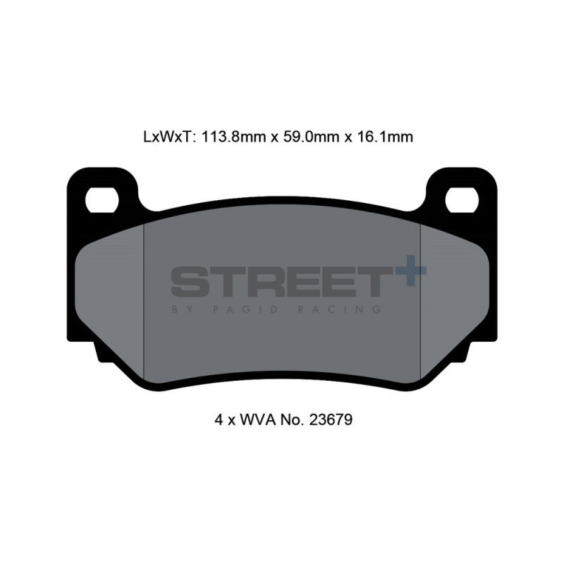 Placute Frana Fata Pagid Street+ T8035 - Caterham, MG