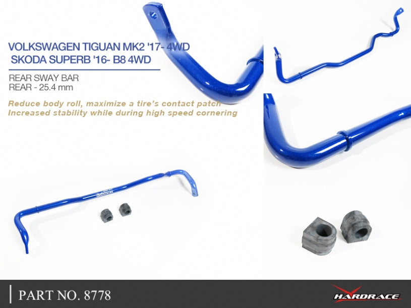 Bara stabilizatoare spate Hardrace pentru Audi Q2 / Skoda Kodiaq / Octavia / Volkswagen Arteon / Golf - 8778