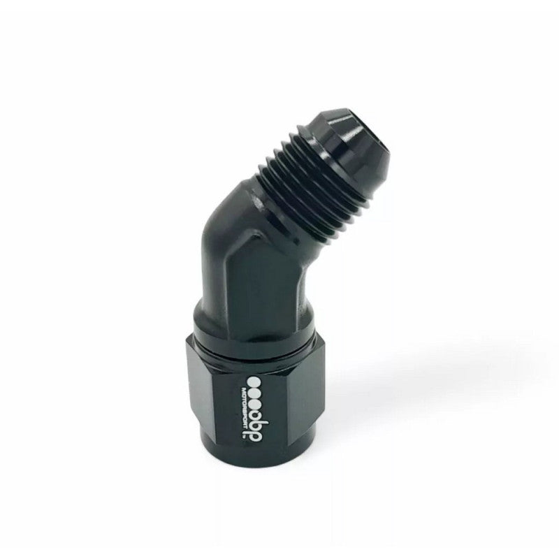 Adaptor OBP 45 Grade Tata Convex JIC la Mama Rotativa Concava JIC - Negru (AN6/AN8/AN10/AN12)