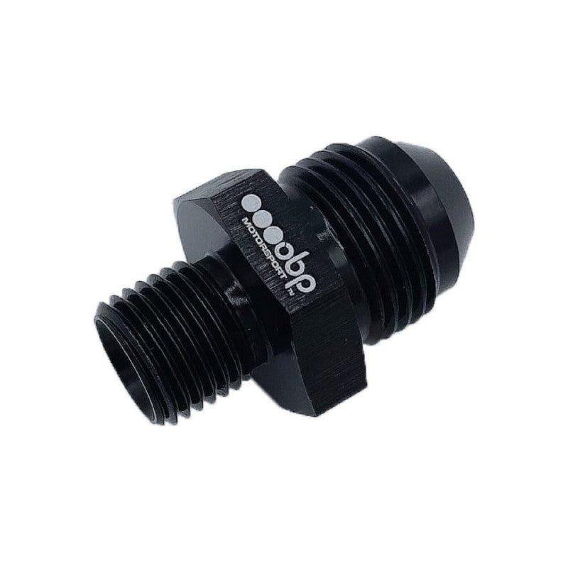 Adaptor Tata-Tata OBP 1/2 BSP la JIC - Aluminiu Negru (AN6/AN8/AN10)