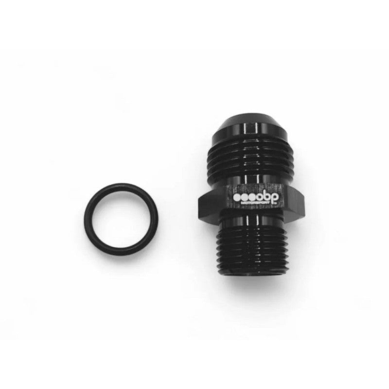 Adaptor Tata-Tata OBP cu O-ring Dash10 la JIC - Aluminiu Negru (AN6/AN8/AN10/AN12)