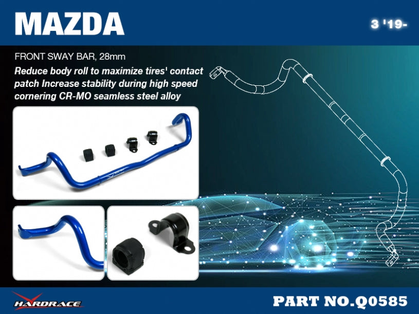 Bara stabilizatoare fata Hardrace pentru Mazda Mazda 3 - Q0585
