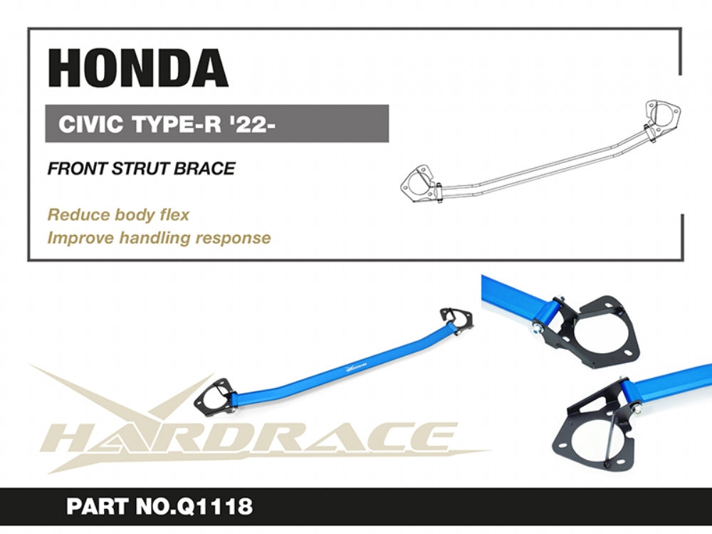 Bara rigidizare telescoape fata Hardrace pentru Honda Civic - Q1118