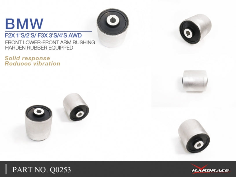 Set bucse brat suspensie inferior fata, capat fata Hardrace pentru BMW M135i / M140i - Q0253