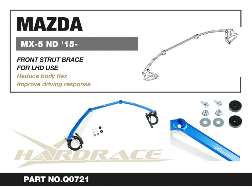 Bara rigidizare telescoape fata Hardrace pentru Mazda MX-5 - Q0721