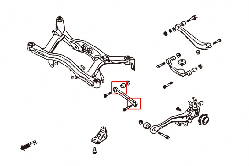 Set bucse brat transversal fata spate Hardrace pentru Subaru Legacy - 6842