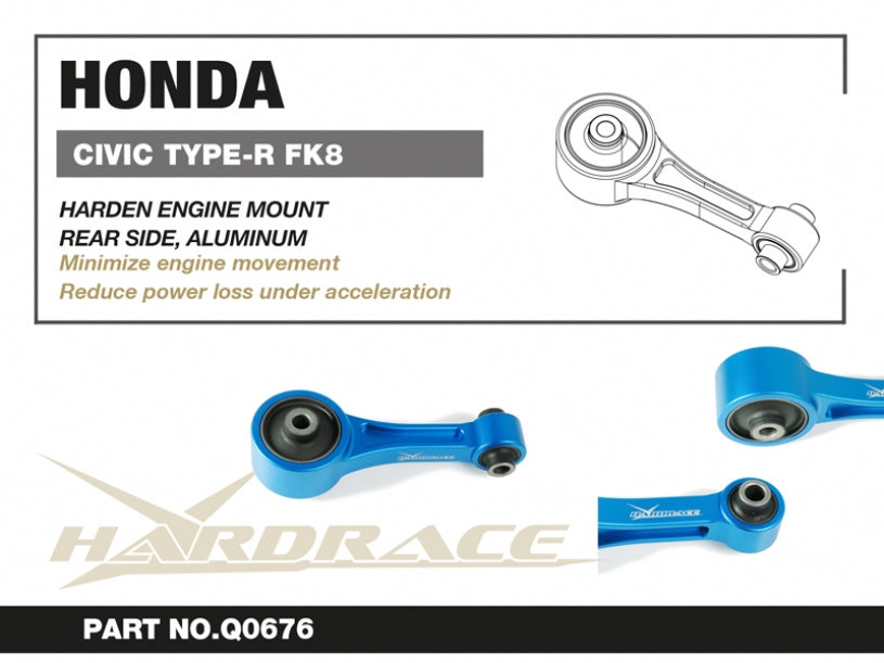 Tampon motor durificat, capat spate Hardrace pentru Honda Civic - Q0676