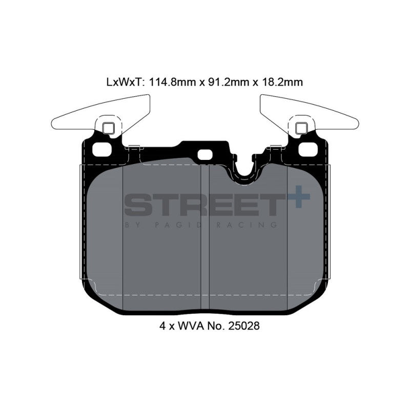 Placute Frana Fata Pagid Street+ T8104 - BMW M140i F20