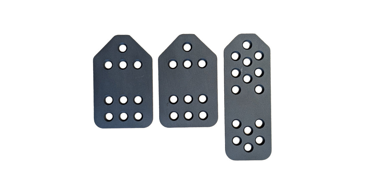 Set Pedale GT2i Aluminiu Anodizat Negru