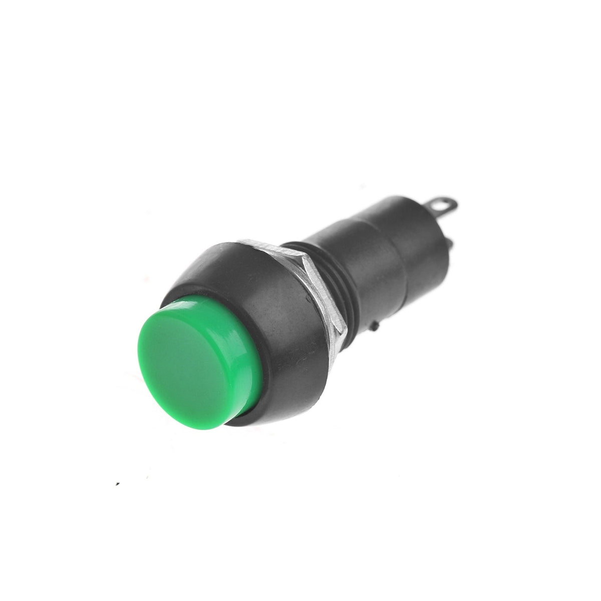 Buton verde cu retinere ON-OFF, 12V / 24V