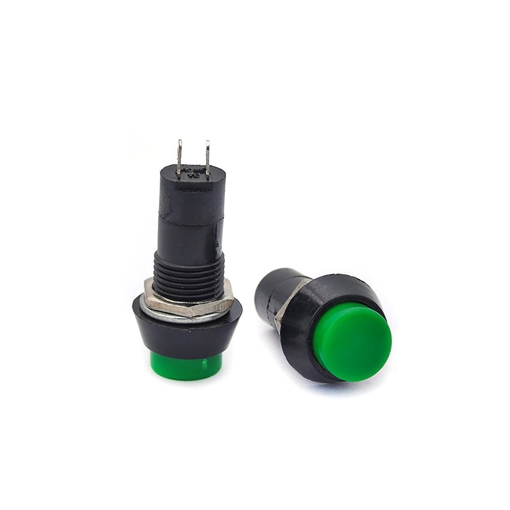 Buton verde cu retinere ON-OFF, 12V / 24V