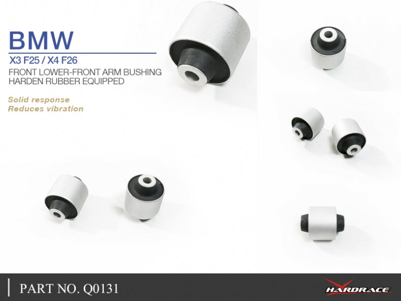 Set bucse brat suspensie inferior fata, capat fata Hardrace pentru BMW X3 / X4 - Q0131