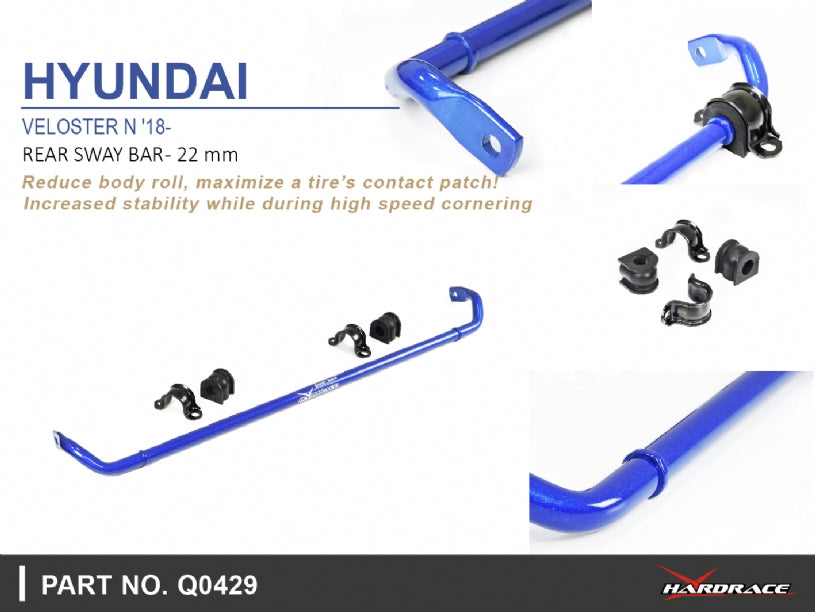Bara stabilizatoare spate Hardrace pentru Hyundai Veloster / i30 - Q0429