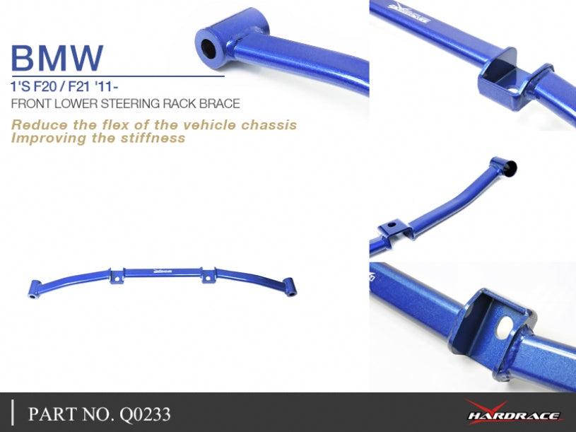 Bara rigidizare caseta directie inferior fata Hardrace pentru BMW M135i / M140i - Q0233