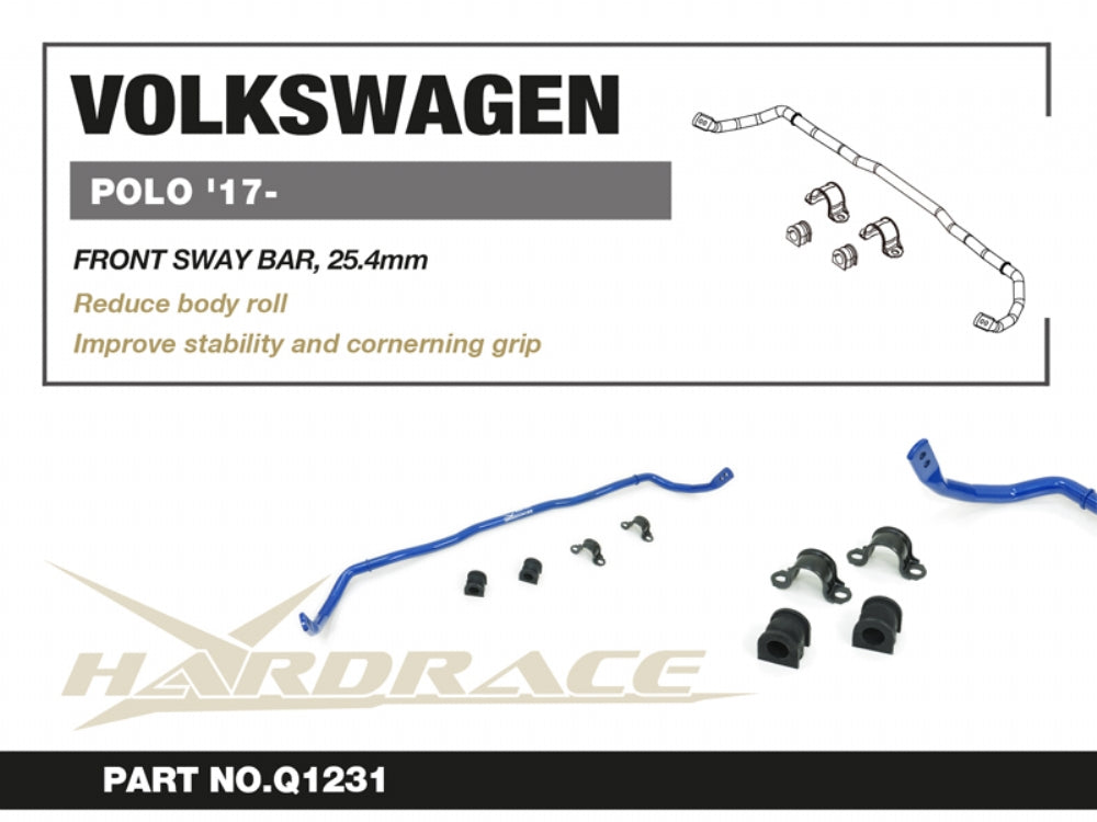 Bara stabilizatoare fata Hardrace pentru Audi A1 / Skoda Fabia / Kamiq / Volkswagen Polo / T-Cross - Q1231